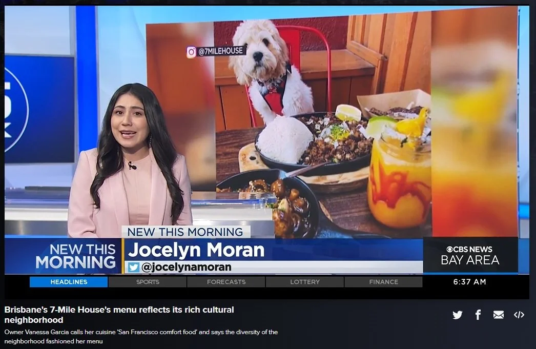 7 Mile House featured on KPIX/CBS Celebrating Peninsula Restaurant Week