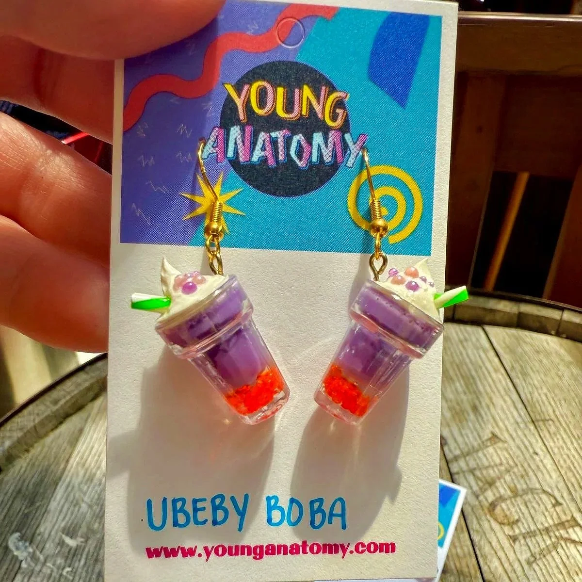 Ube-B-Boba Earrings