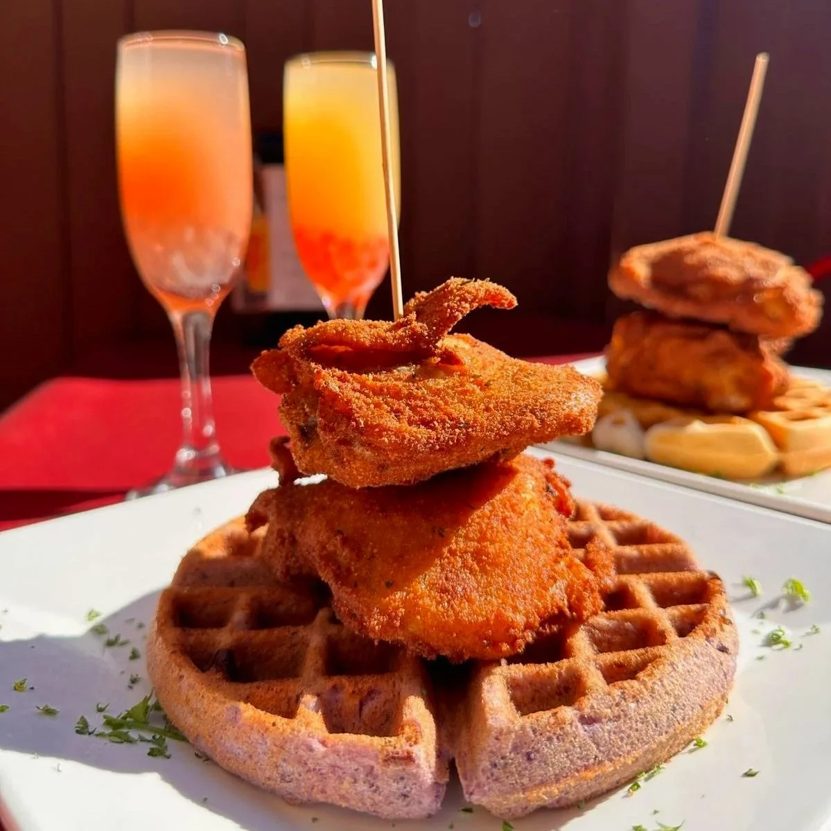 Ube Chicken &amp; Waffles