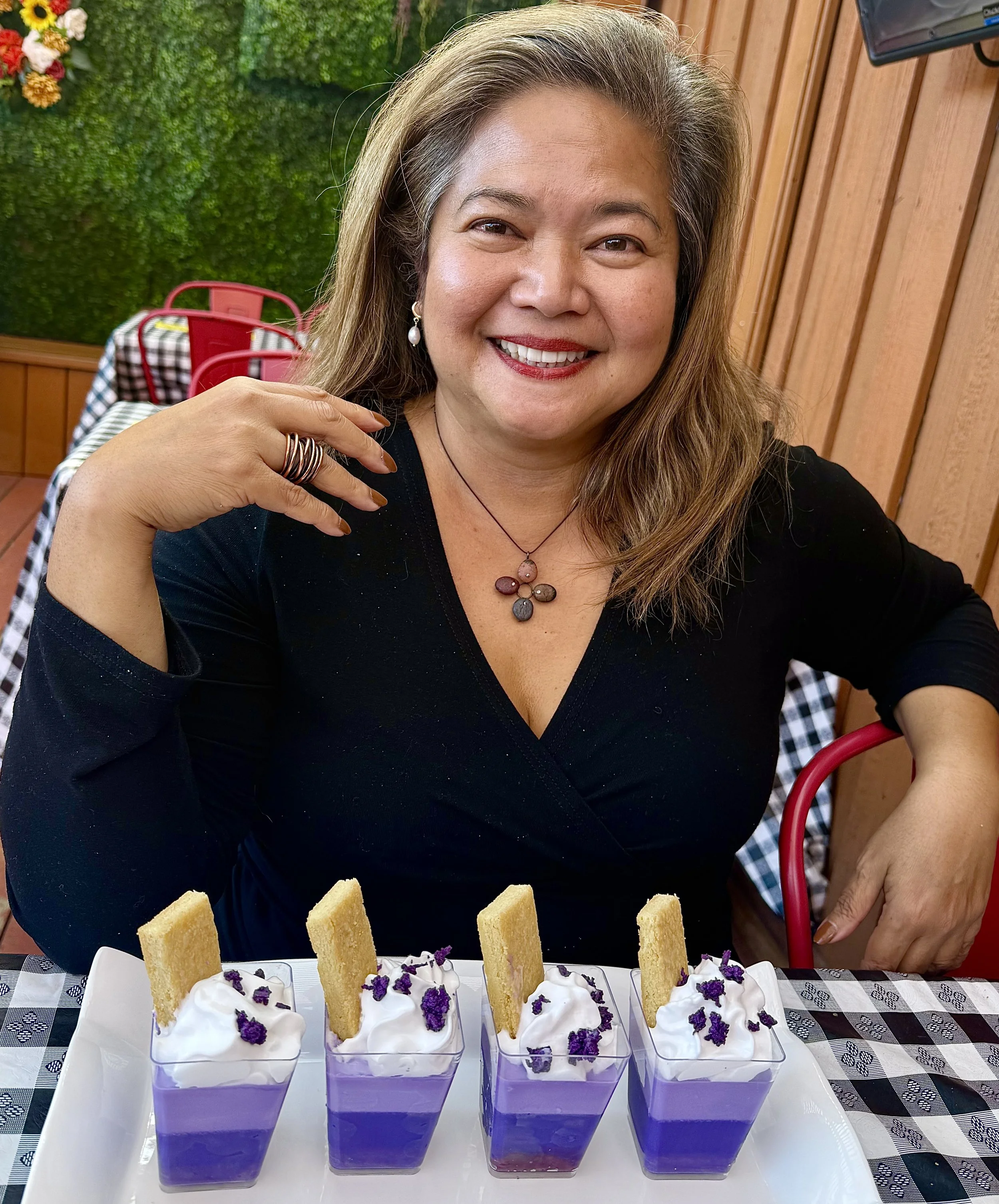 Cristina's Ube Panna Cotta