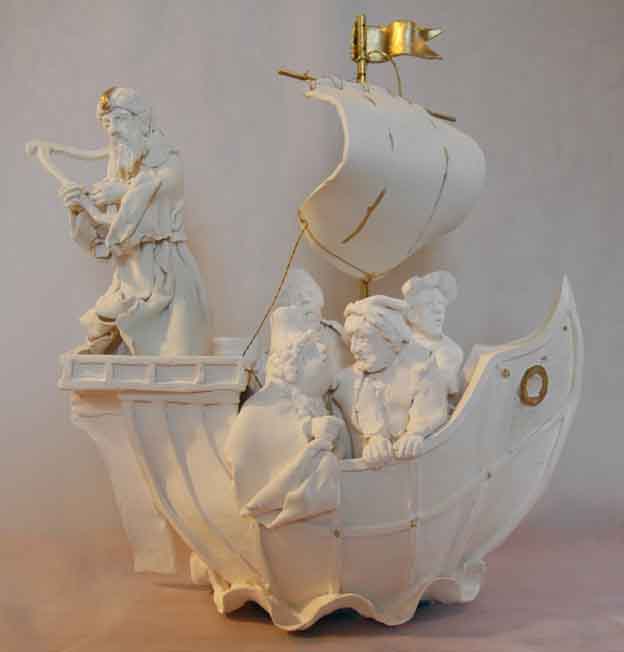 Music of the Gods Porcelain, gold leaf