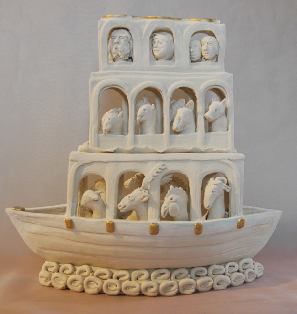 The Rains Begin Porcelain, gold leaf