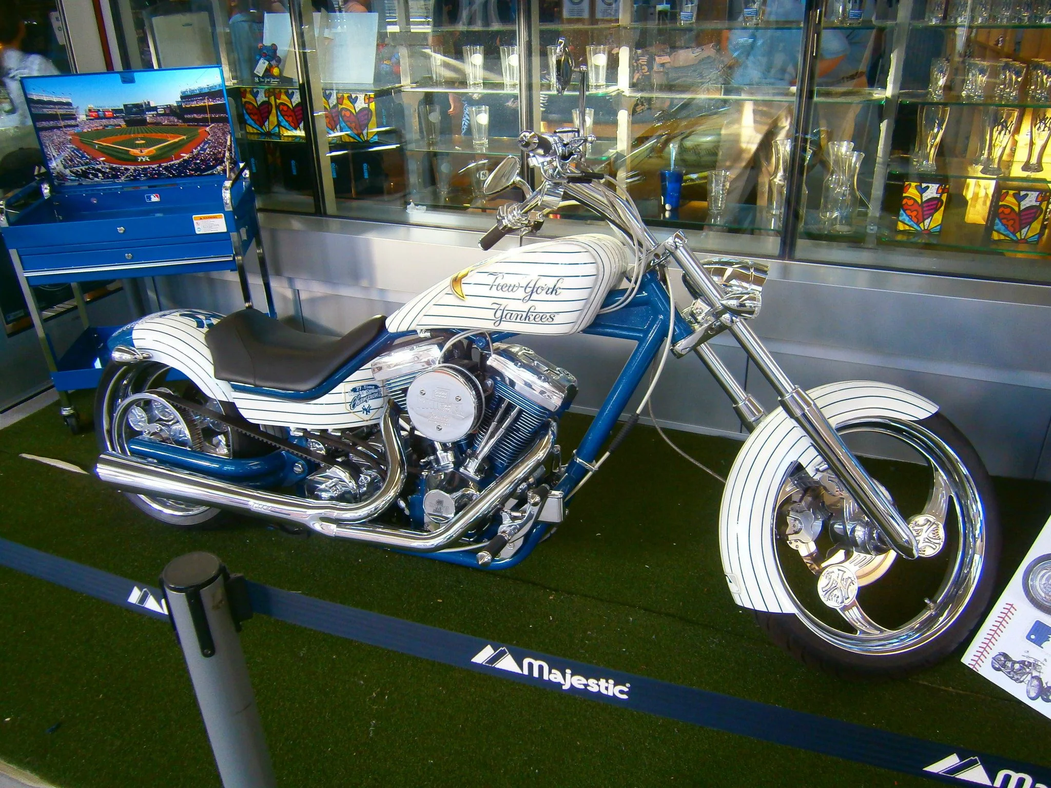 yankees bike destroyed