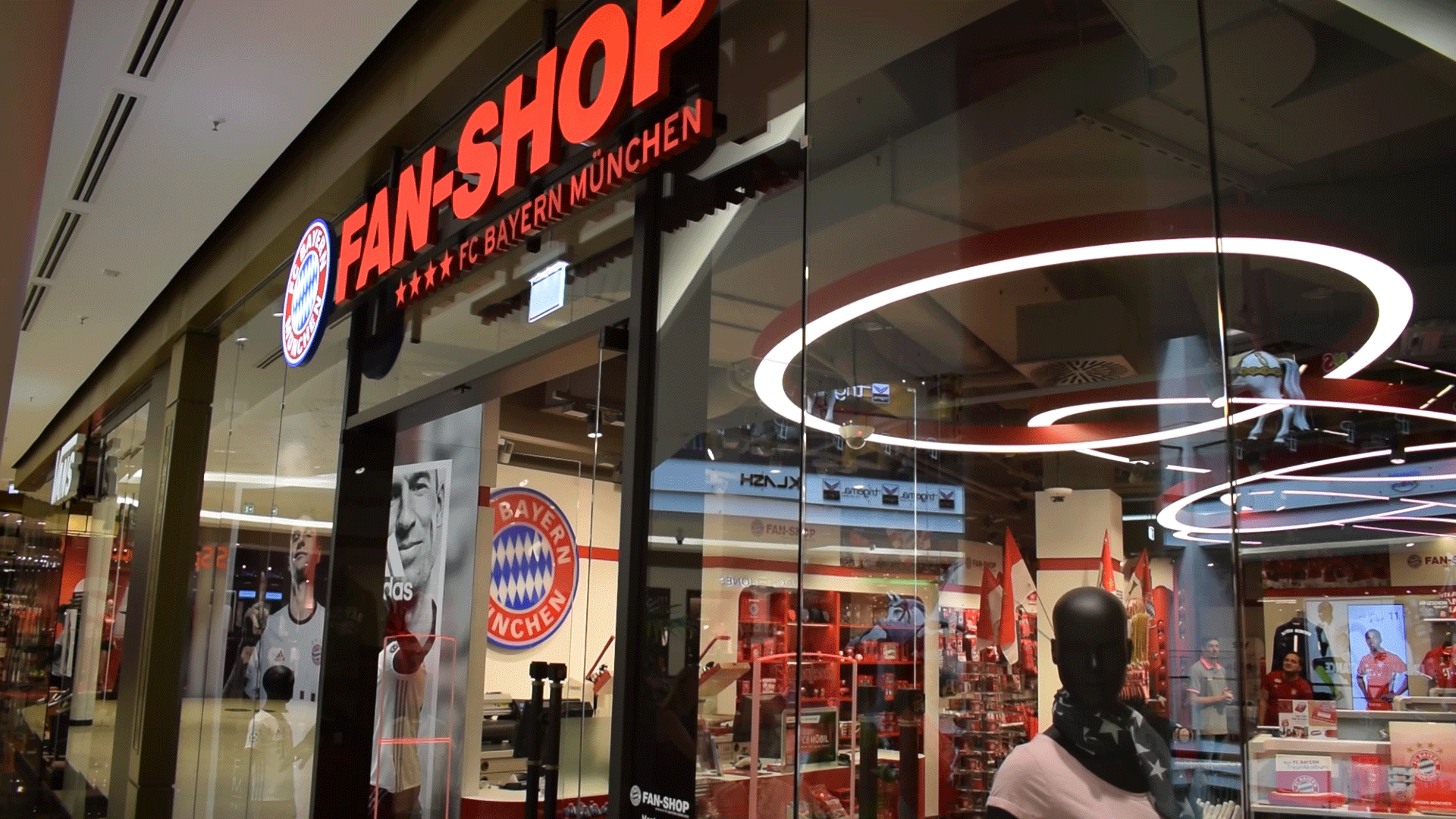 The Bayern Munich shop at the Mall of Berlin.