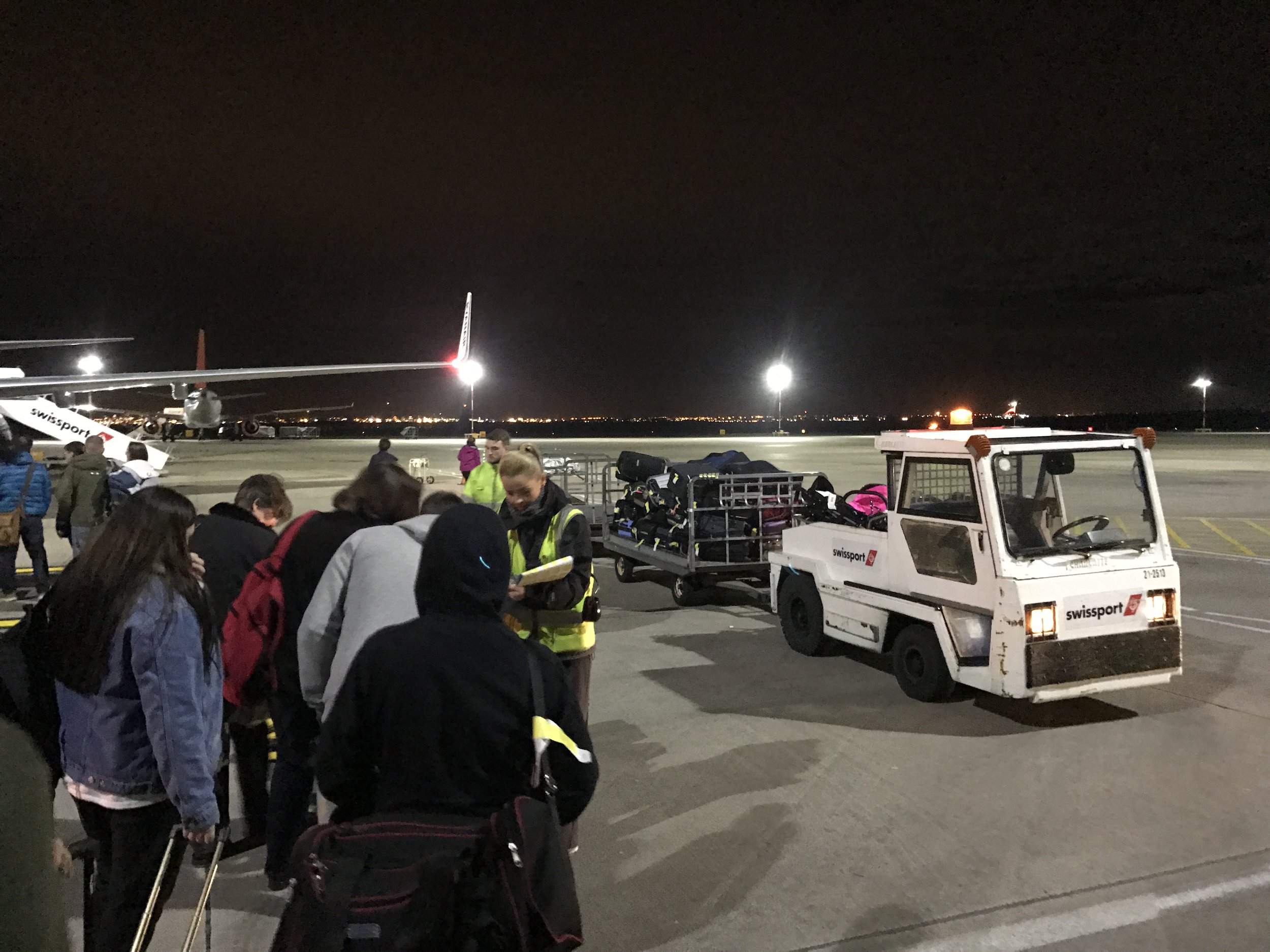 People part with their bags on the tarmac now thanks to Ryanair's new rules.