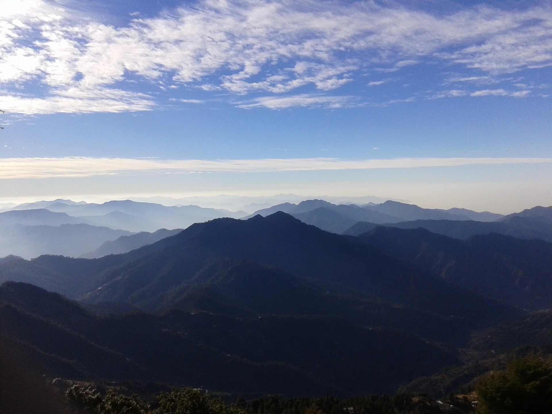 Catch breathtaking mountain views in Mussoorie.