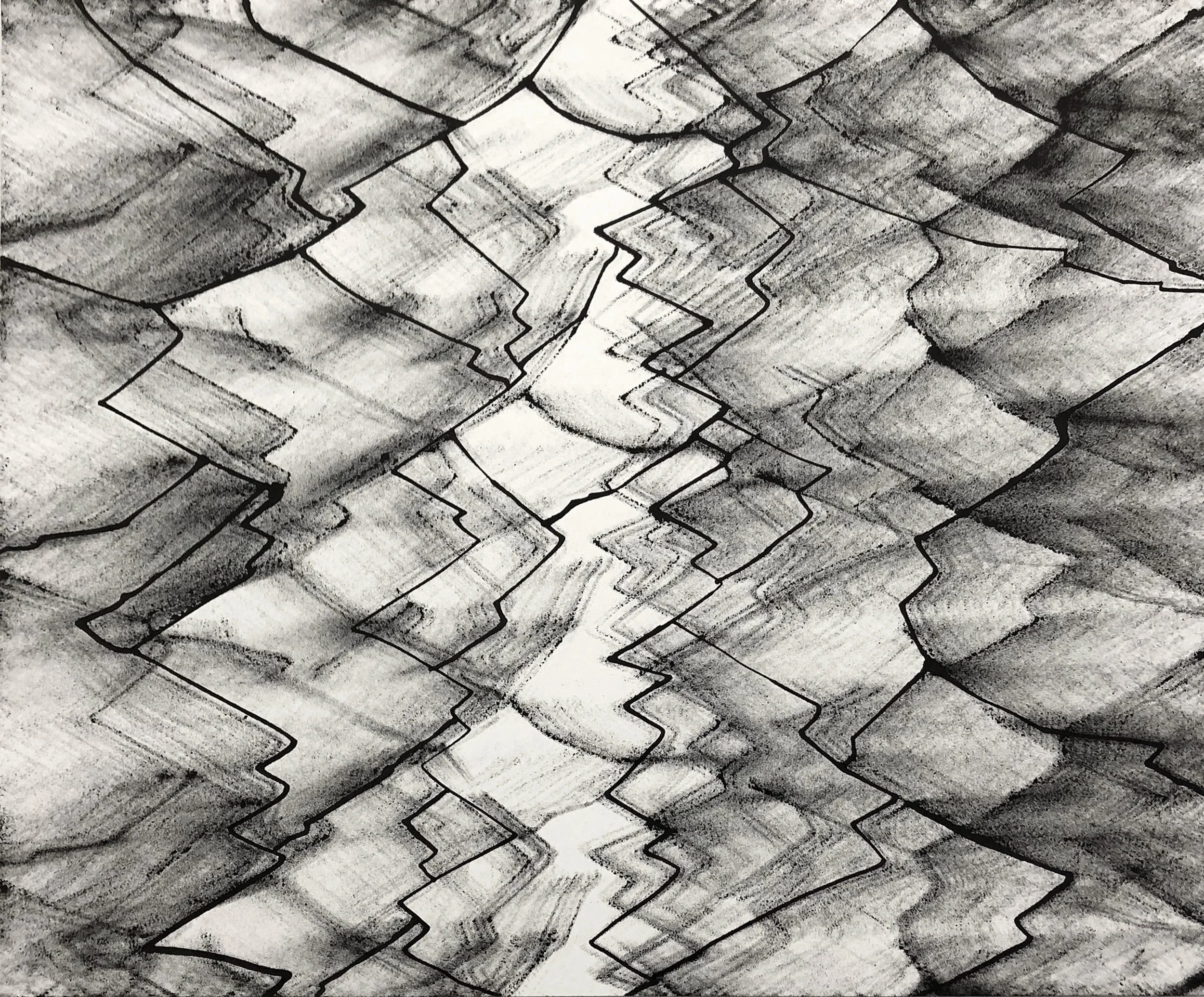 Bor, 14x17, Ink on Paper
