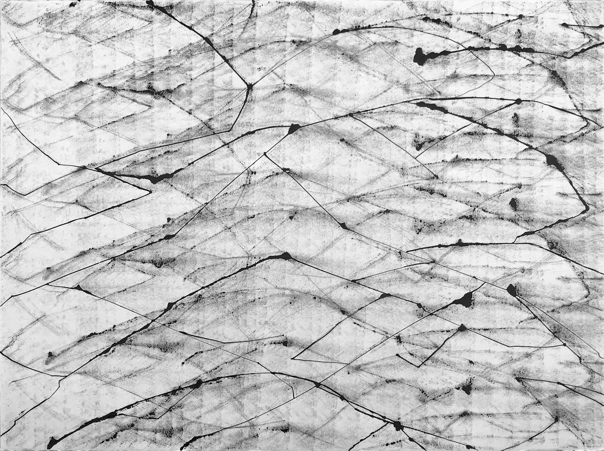 Whatever Direction You Turned Toward Was Face to Face, 22.5x30, Ink on Paper