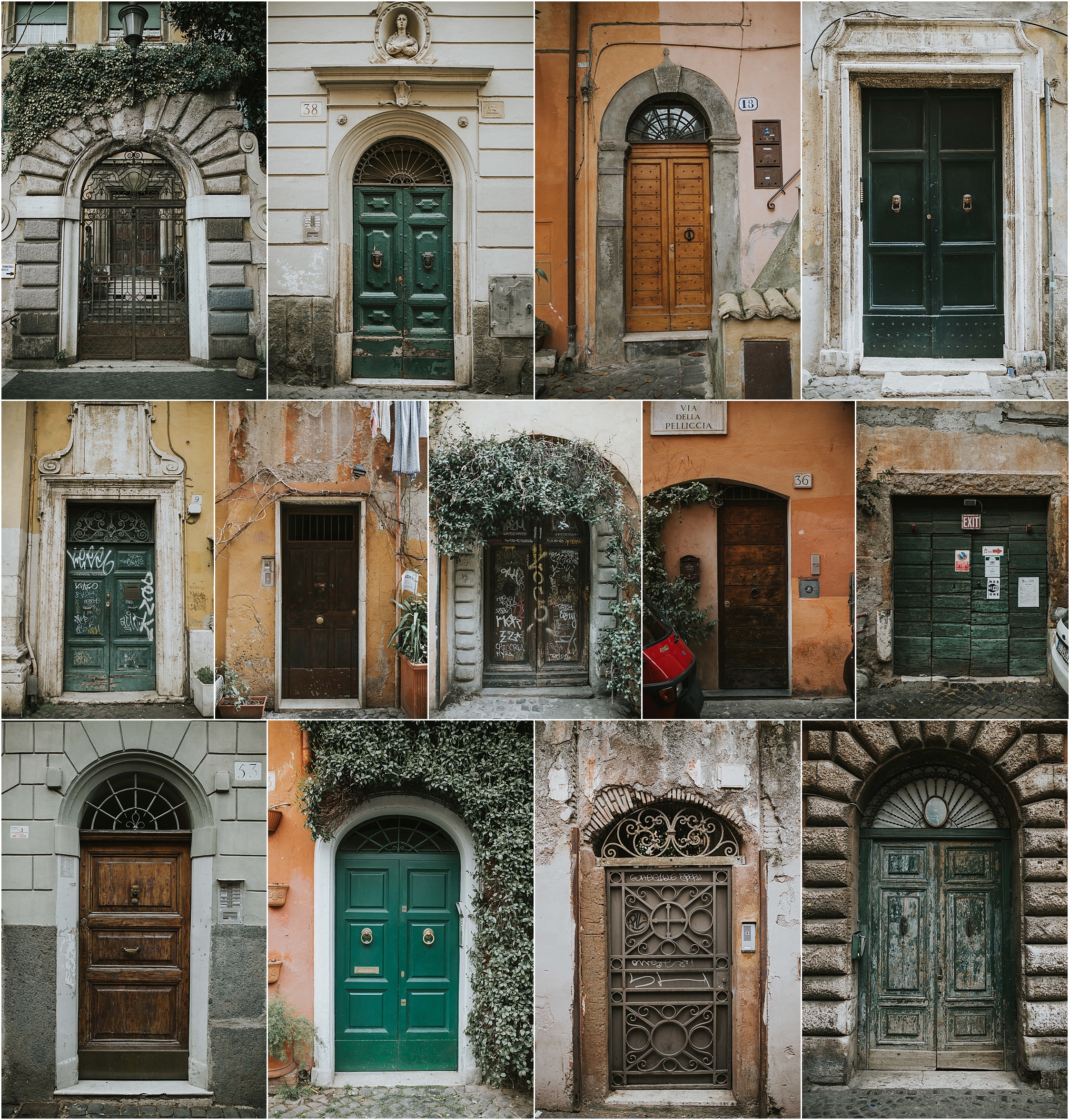 Trastevere neighbourhood Italy