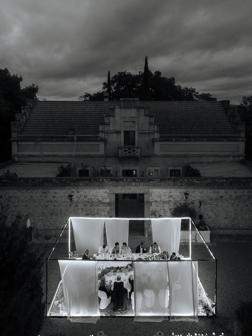 Intimate Black Tie wedding with an Iconic Table Setting