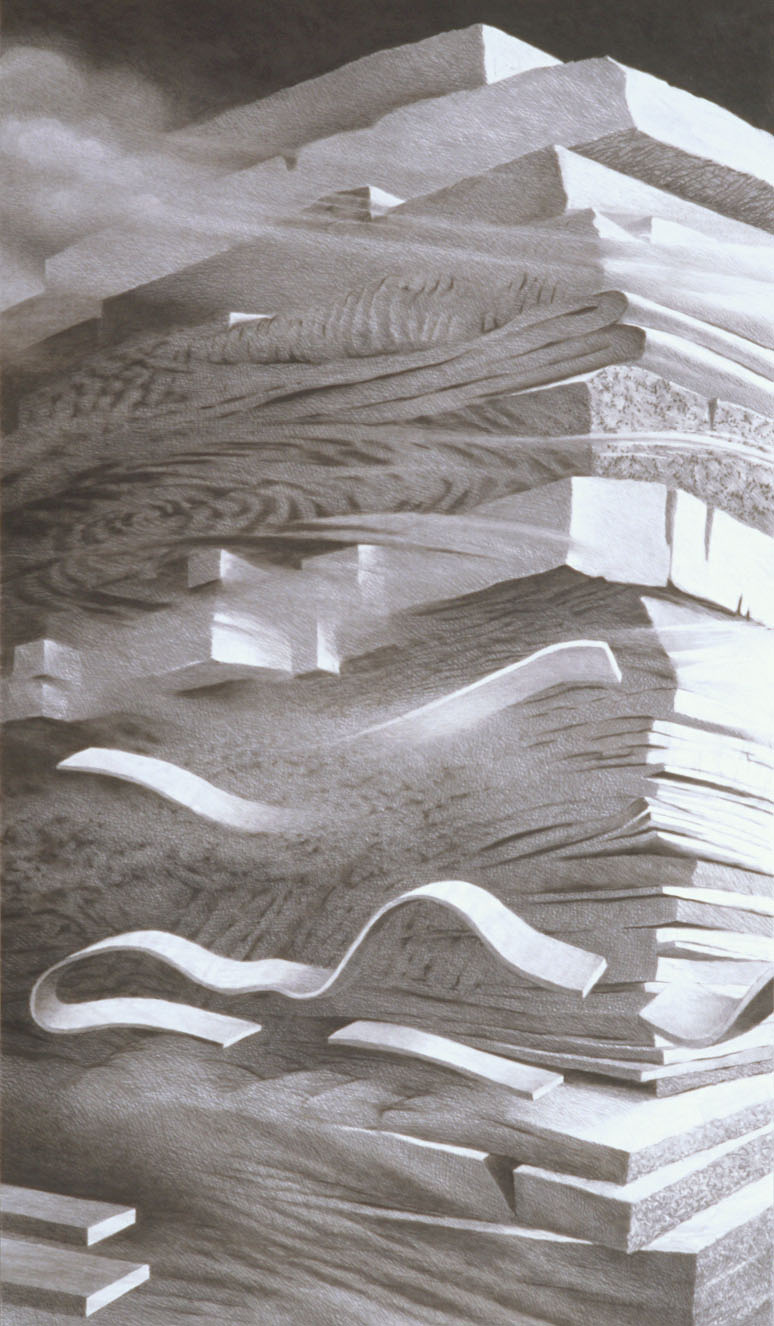 Geology of Sleep (1997) charcoal 52" H x 30" W