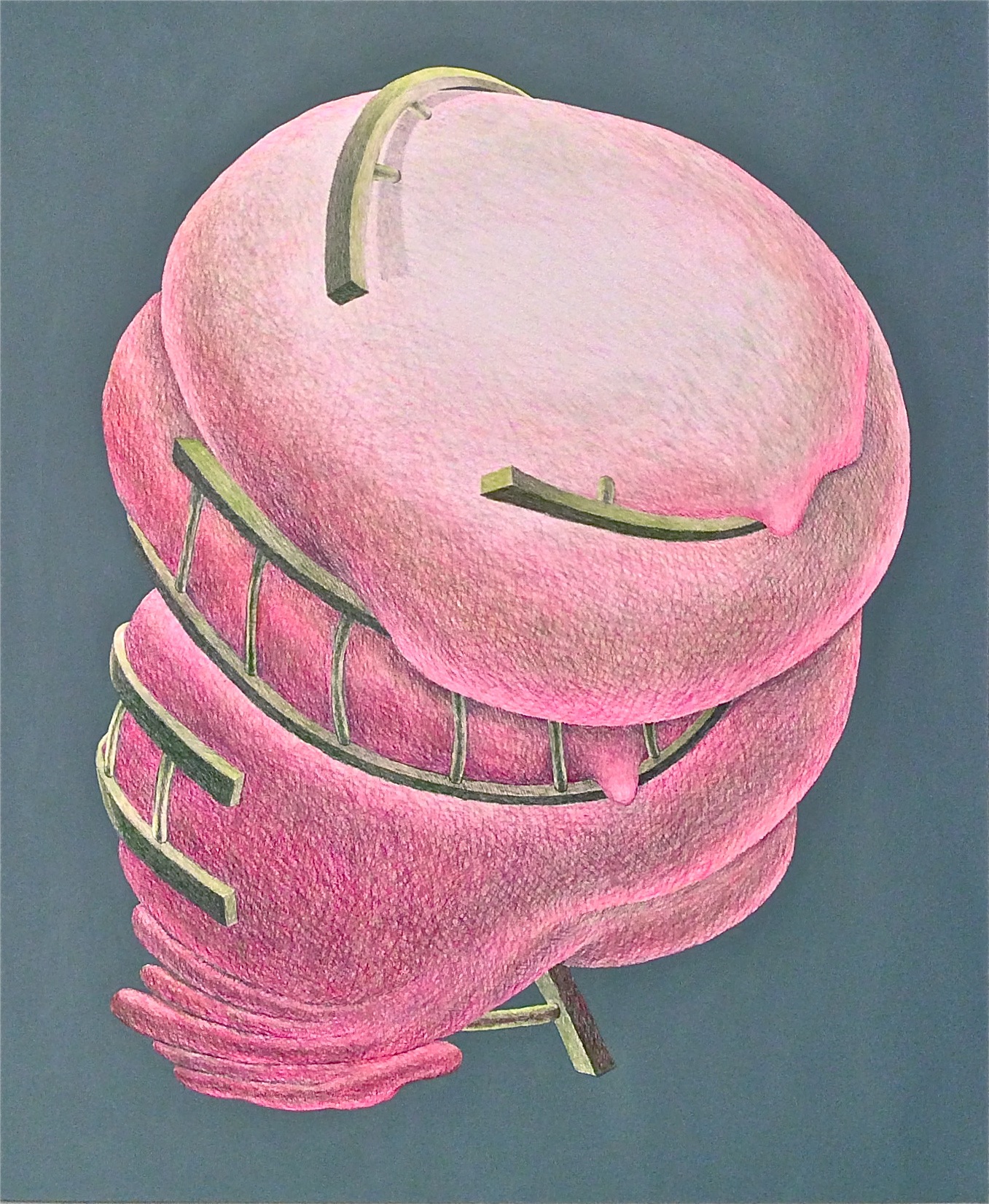 Obsession (2006) pastel, charcoal, acrylic 35" H x 29" W