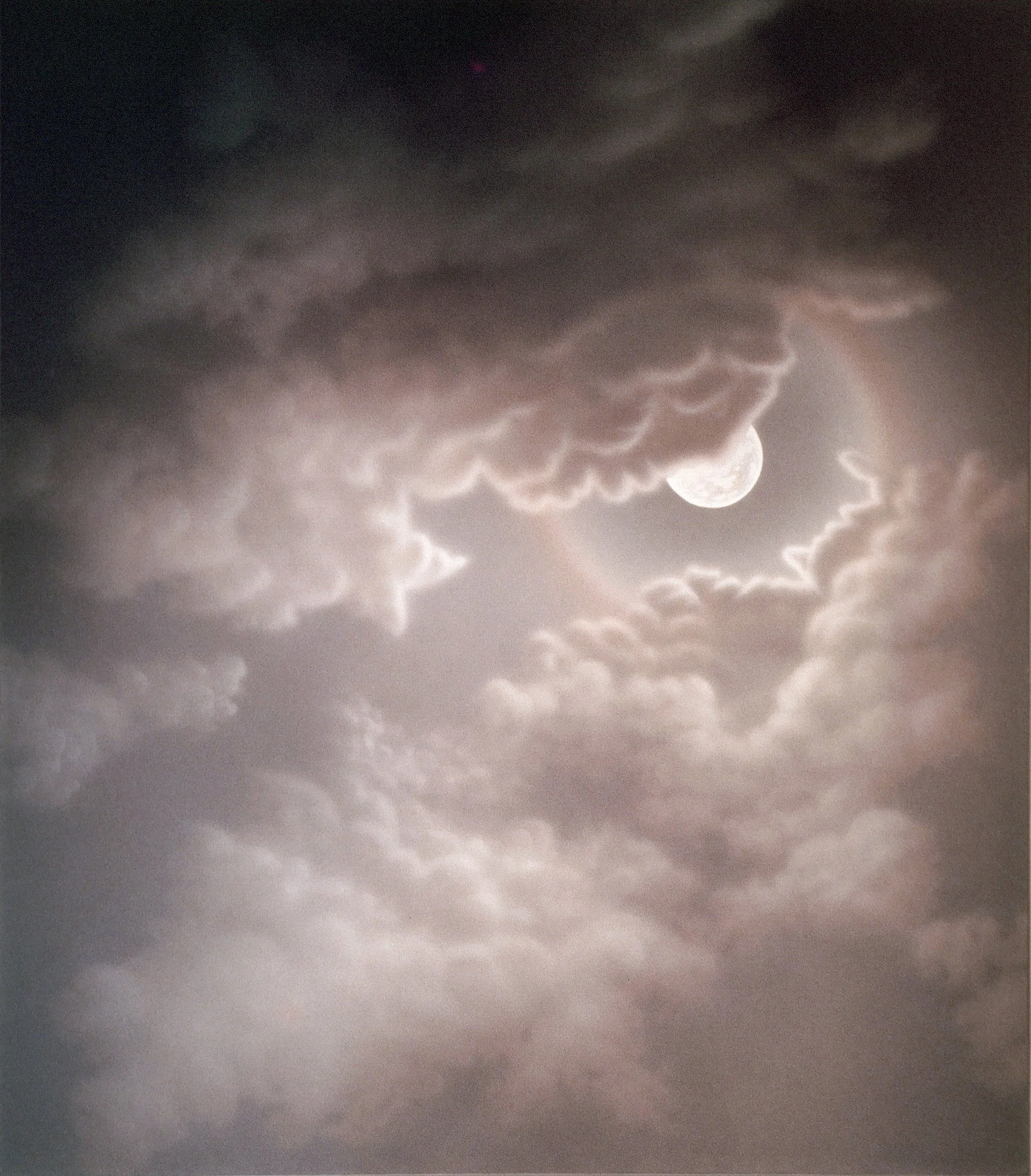 Lunar Halo (1972) acrylic on canvas 84" H x 72" W