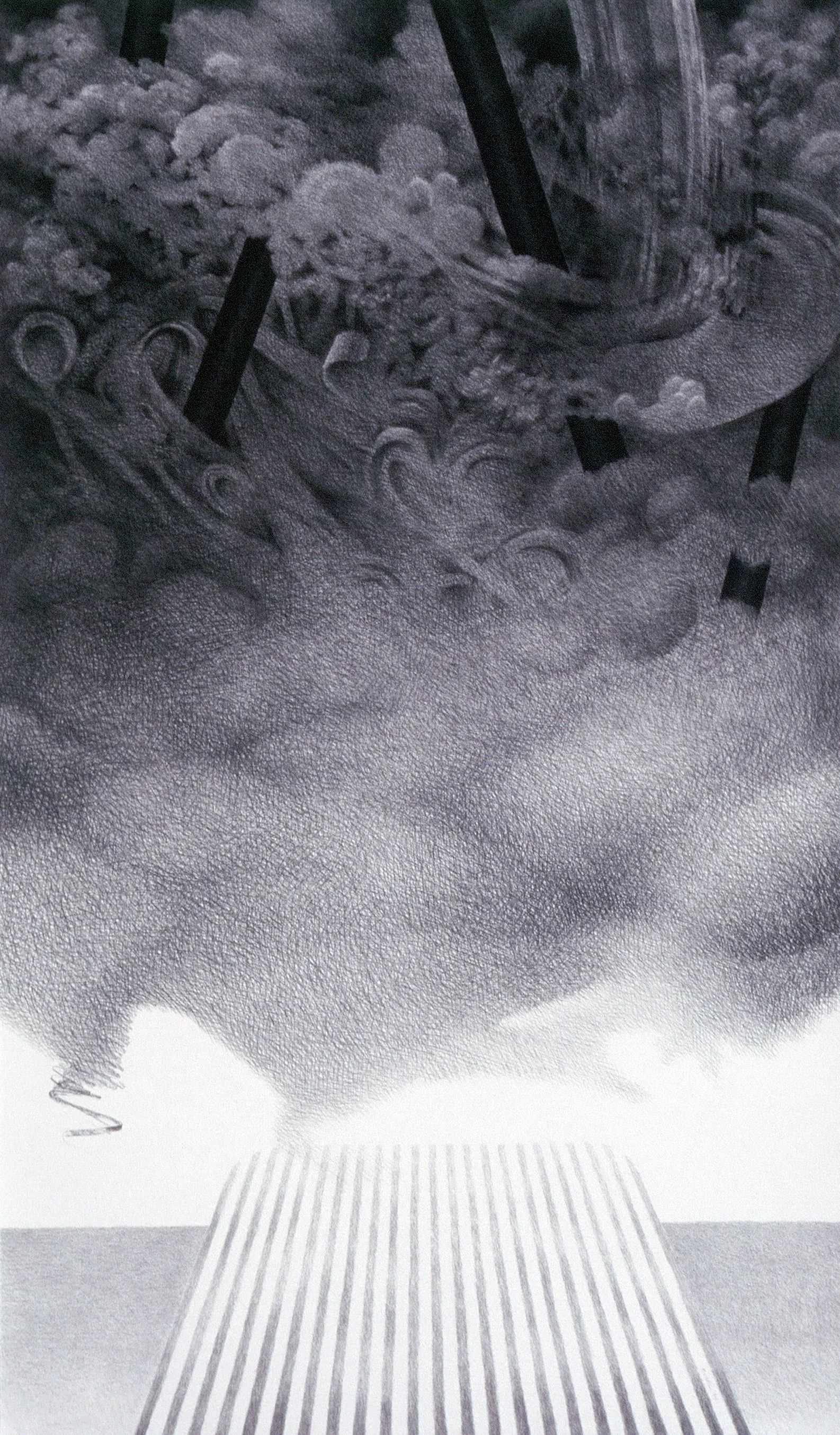 Sleep: Decent (1994) charcoal 50" H x 29 1/2" W