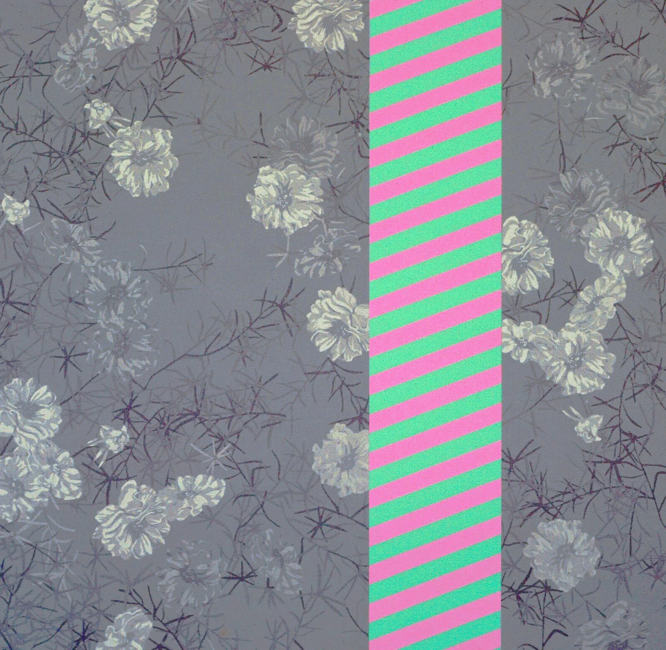 Portulaca (1970) acrylic on canvas 54" H x 54" W