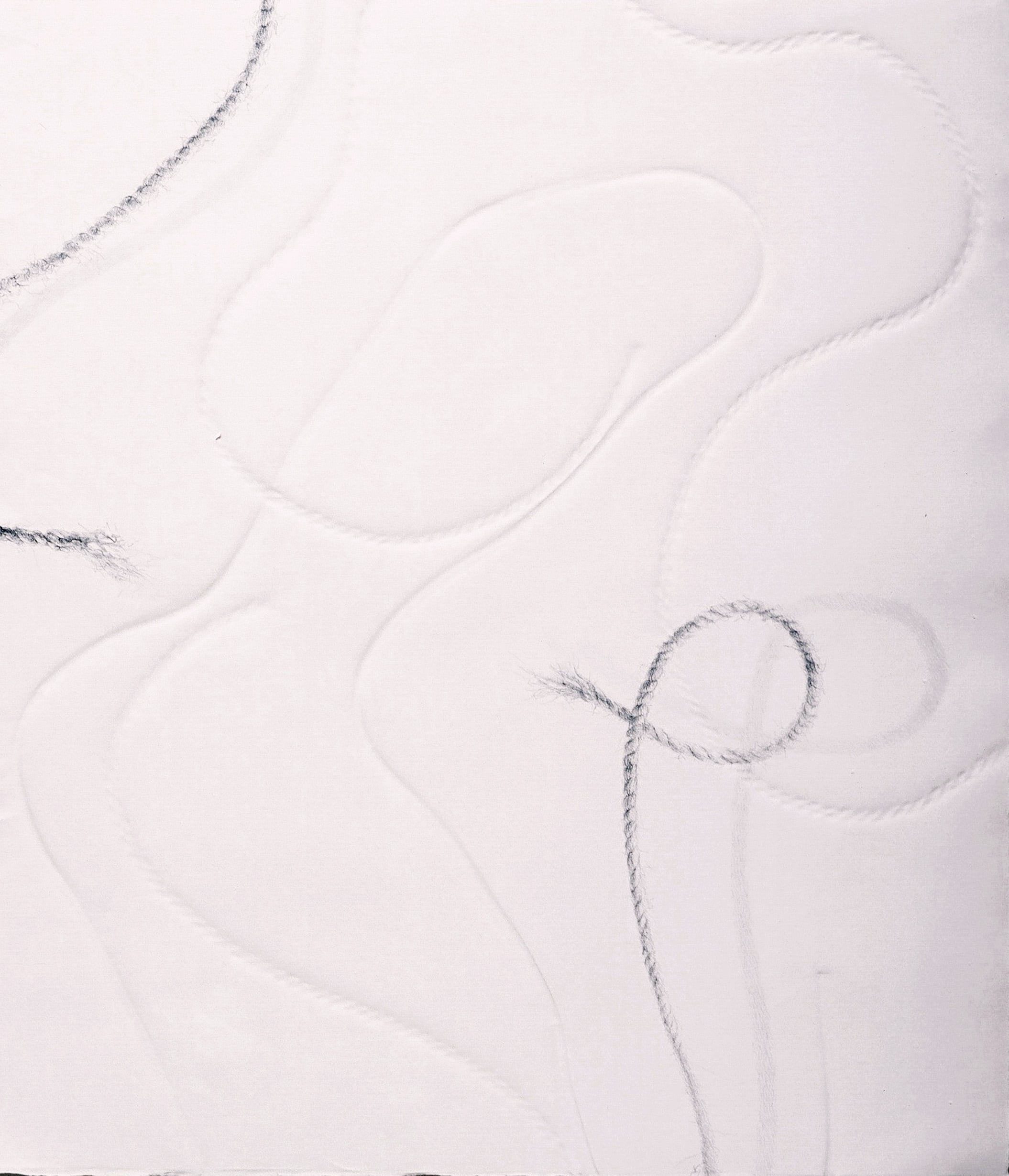 Duet (2001) embossing, graphite 26 1/4" H x 22 3/4"