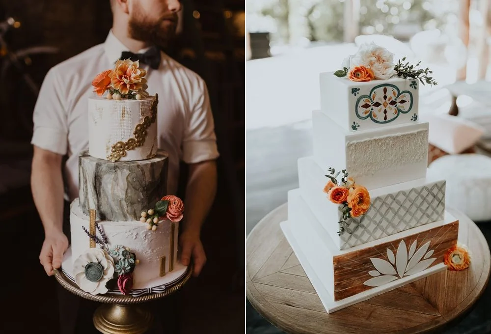 Pasteles:  Whitney Dawn Cake Design  y  Zaida Marcos