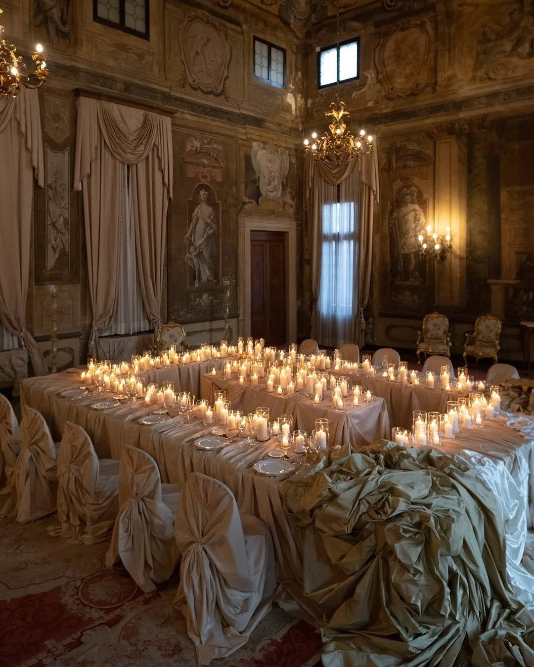 Imagina un suave susurro de velas danzantes y drapeados que envuelven el ambiente en un abrazo de misterio. ✨ Esta noche, el romance se viste de gala y cada sombra cuenta una historia. &iquest;Listos para perderse en la magia? 
#fridaenamorada

Foto: