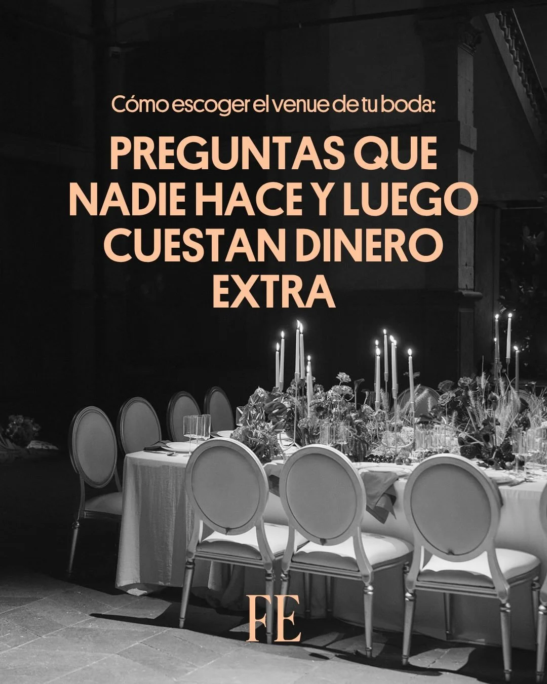 Elegir el venue de tu boda es una de esas decisiones que se sienten inmediatas&hellip; hasta que empiezas a ver todo lo que implica. ⛪️

No es s&oacute;lo el lugar, es lo que permite, lo que limita y c&oacute;mo sostiene toda tu boda.

Entre lo est&e