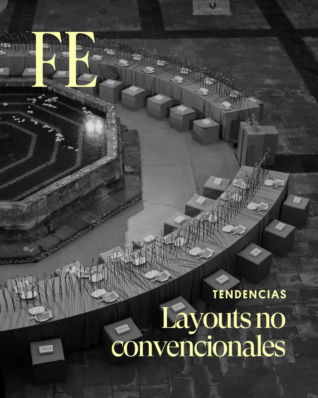 En el 2026, el layout se convierte en una herramienta de dise&ntilde;o tan importante como las flores o la iluminaci&oacute;n: una forma silenciosa pero muy efectiva de decir esta boda fue pensada con intenci&oacute;n.

Estos layouts se sienten din&a
