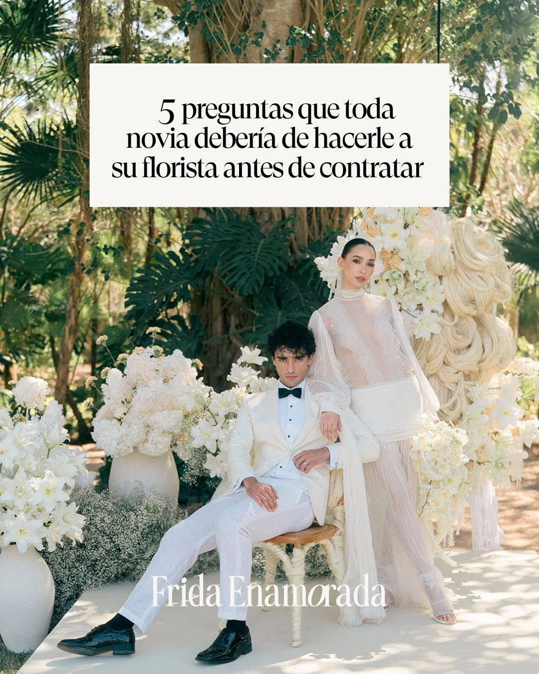 Antes de elegir flores para tu boda...
Elige a la persona que las convertir&aacute; en parte de tu historia.

El amor est&aacute; en los detalles, y los flores son los susurros de esa historia. ✨ Elegir al florista perfecto para tu boda es como encon