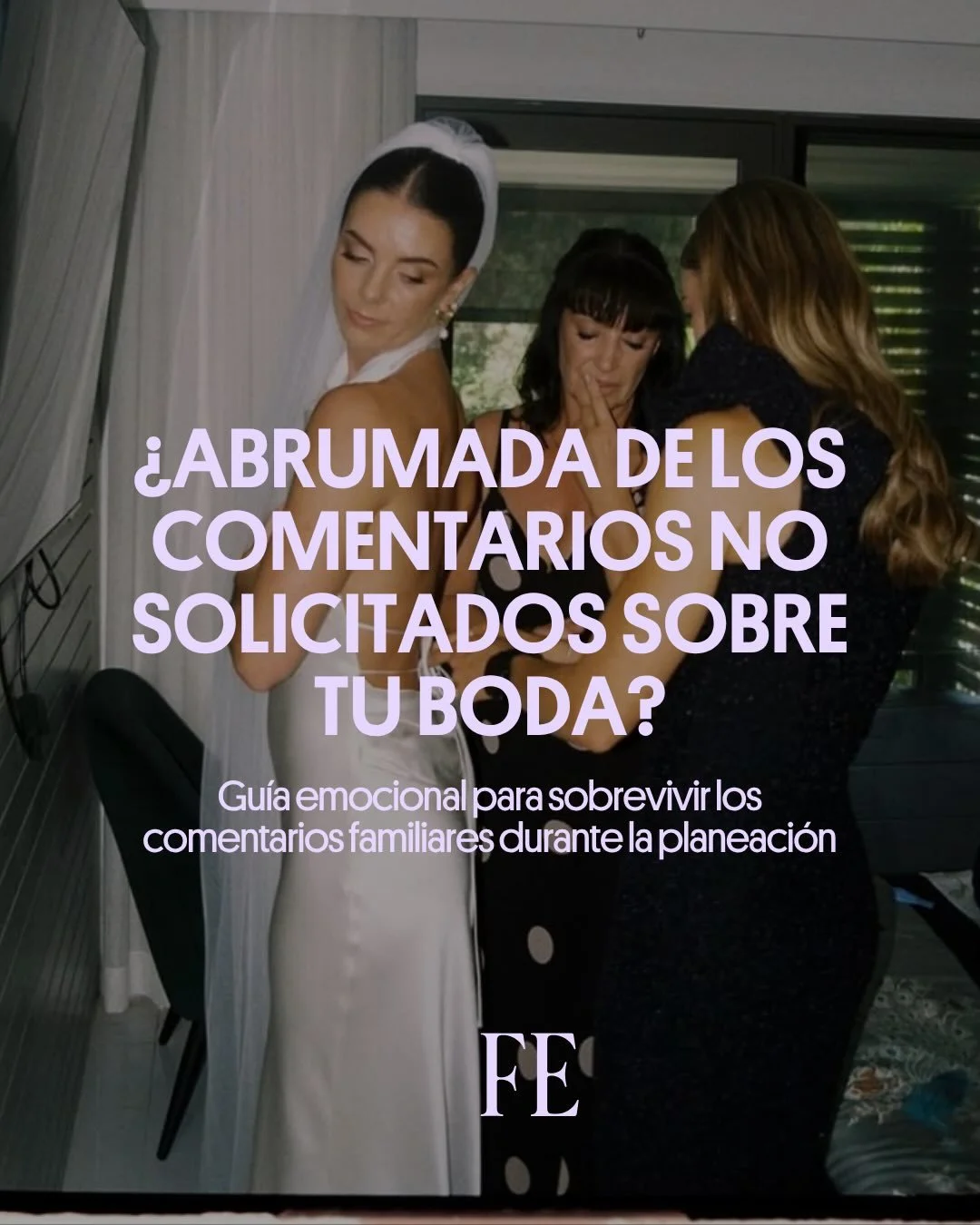 Uno de los mayores retos durante la planeaci&oacute;n de una boda no siempre es elegir el vestido, el venue o la lista de invitados.

A veces es aprender a manejar todas las opiniones que llegan con el compromiso. 🫣

Si est&aacute;s en ese proceso y