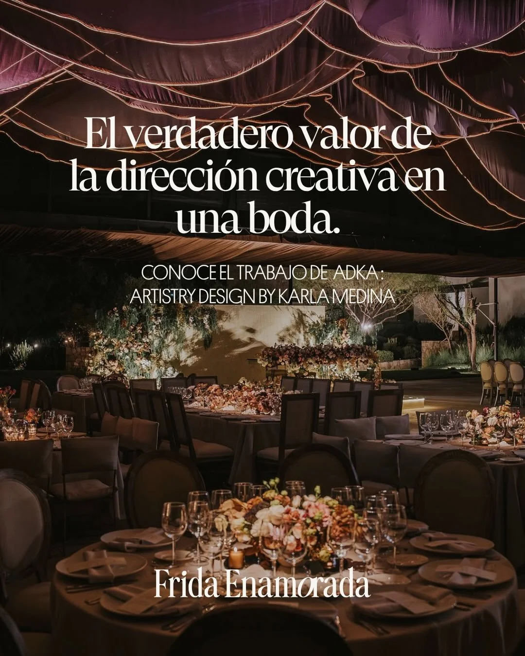 Una boda extraordinaria no se trata solo de decorar bonito, sino de crear una visi&oacute;n donde cada detalle tenga intenci&oacute;n. 🤍

Eso es justamente lo que propone ADKA &mdash; Artistry Design by Karla Medina: celebraciones dise&ntilde;adas d