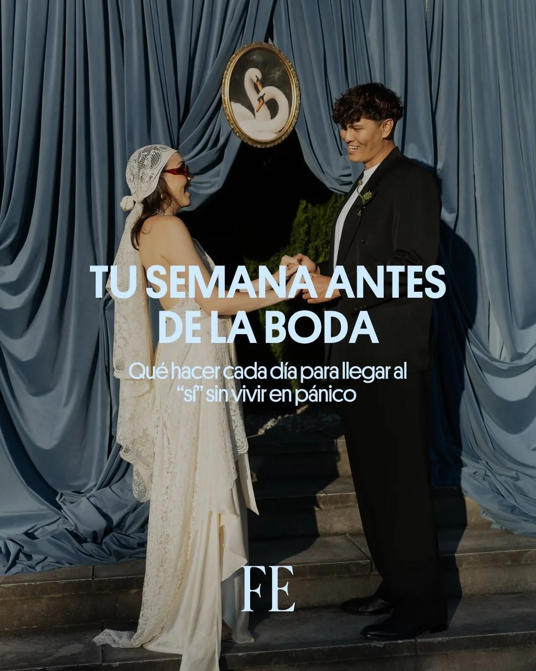 La &uacute;ltima semana no es para hacer m&aacute;s.

Es para cerrar pendientes, delegar, dormir bien y empezar a disfrutar todo eso que llevas meses imaginando. 🩵

Porque llega un momento en el que toca dejar de planear la boda&hellip; y empezar a 