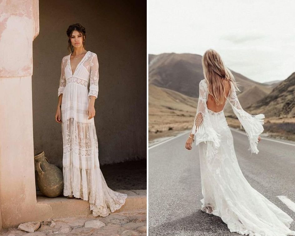 Novia Bohemio Traje Novia Boho Novia Bohemia Hotsell