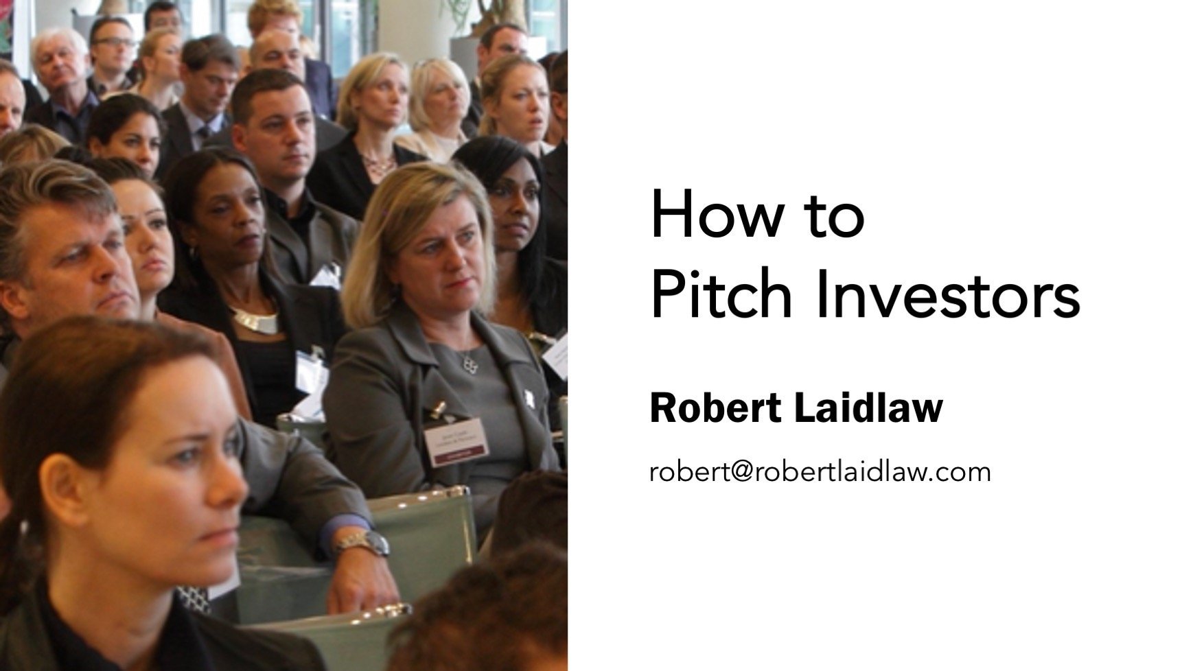 How to Pitch Investors