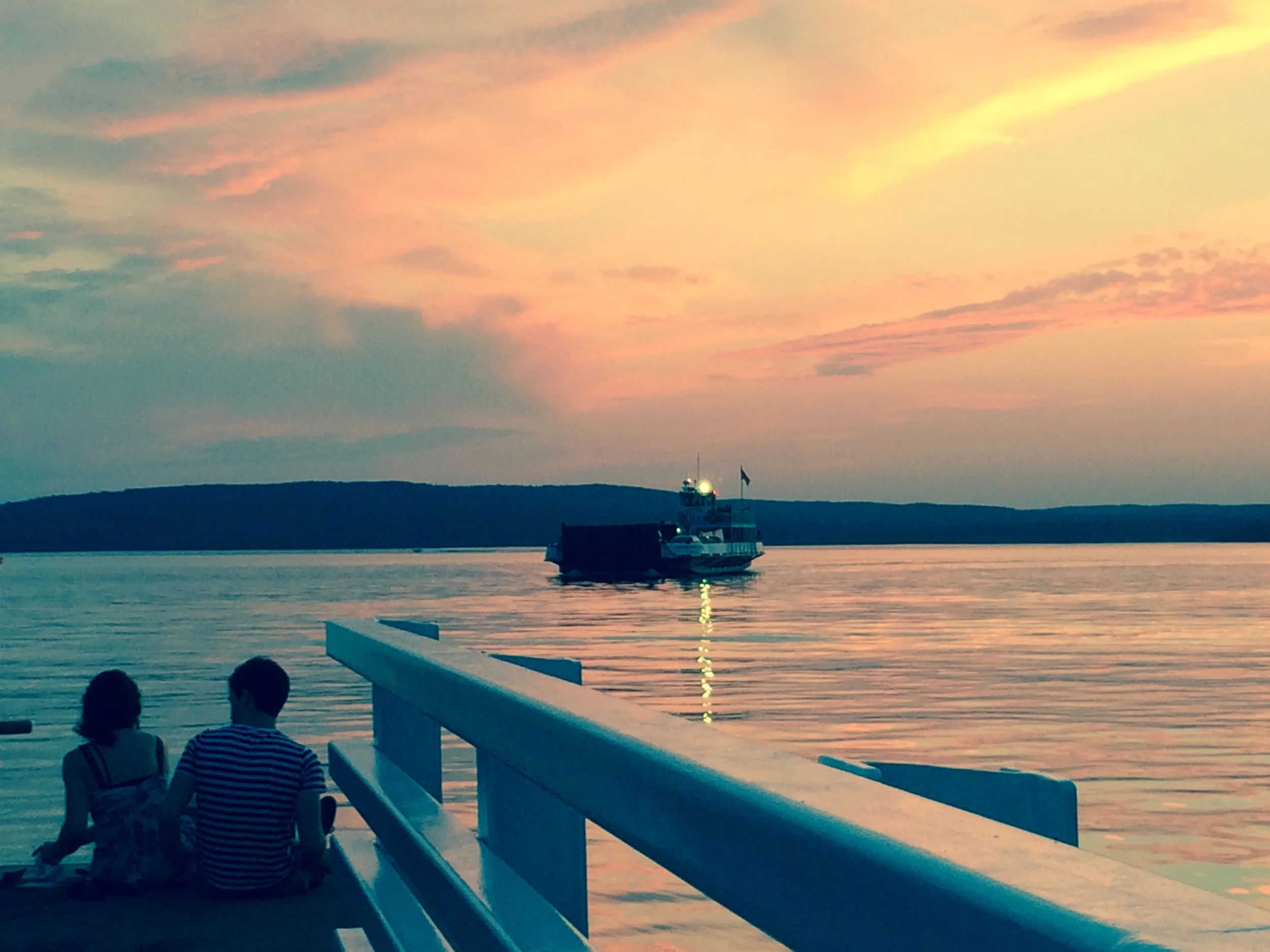 Sunset From The Ferry Dock