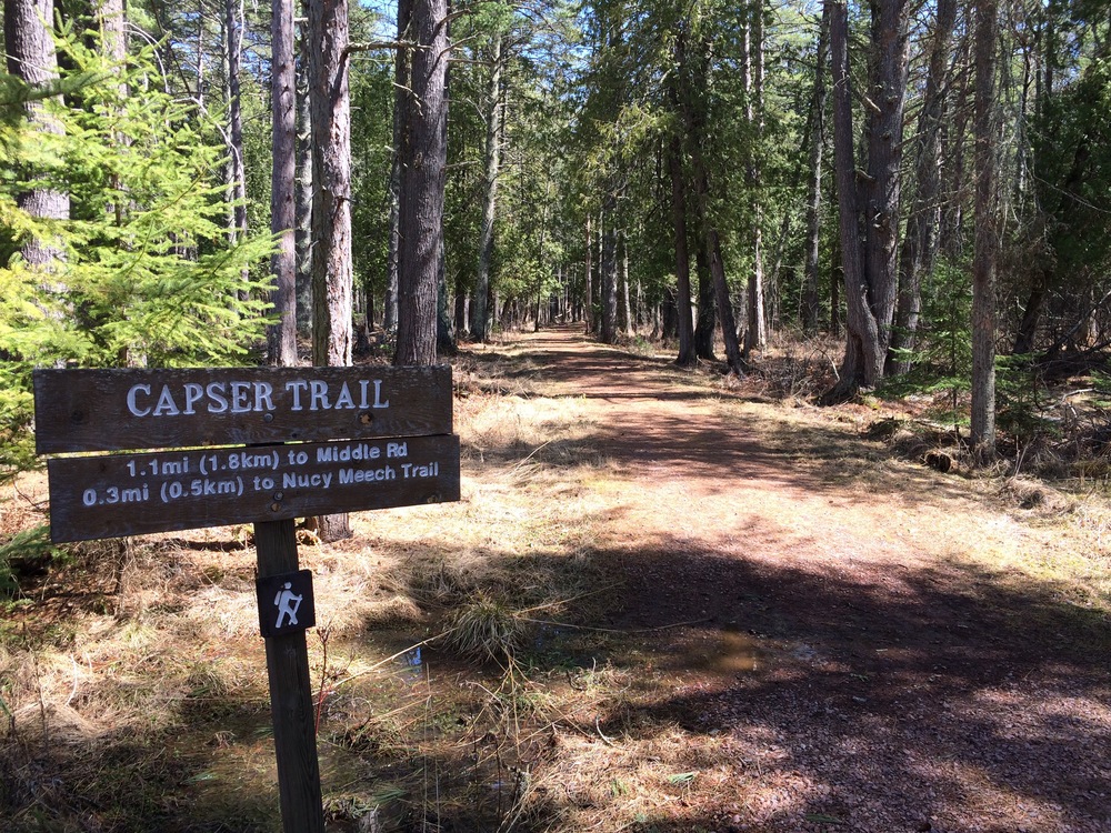 Beginning of Capser Trail Across From Firehouse