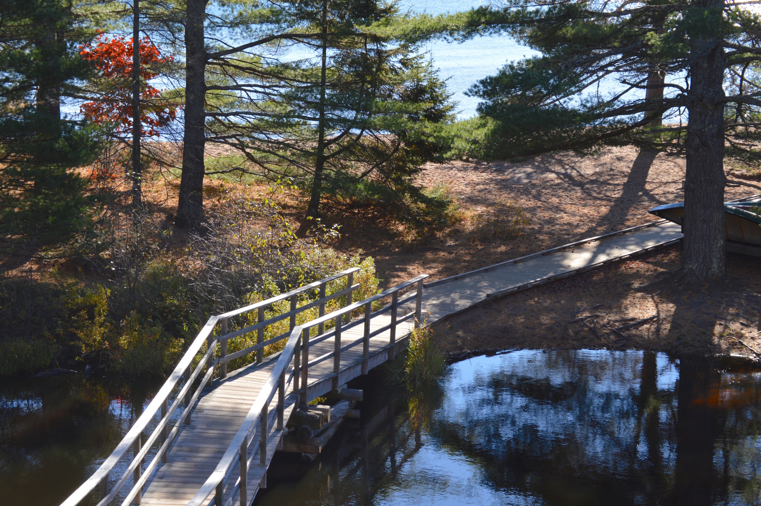 The Bridge Over Lagoon to Beach