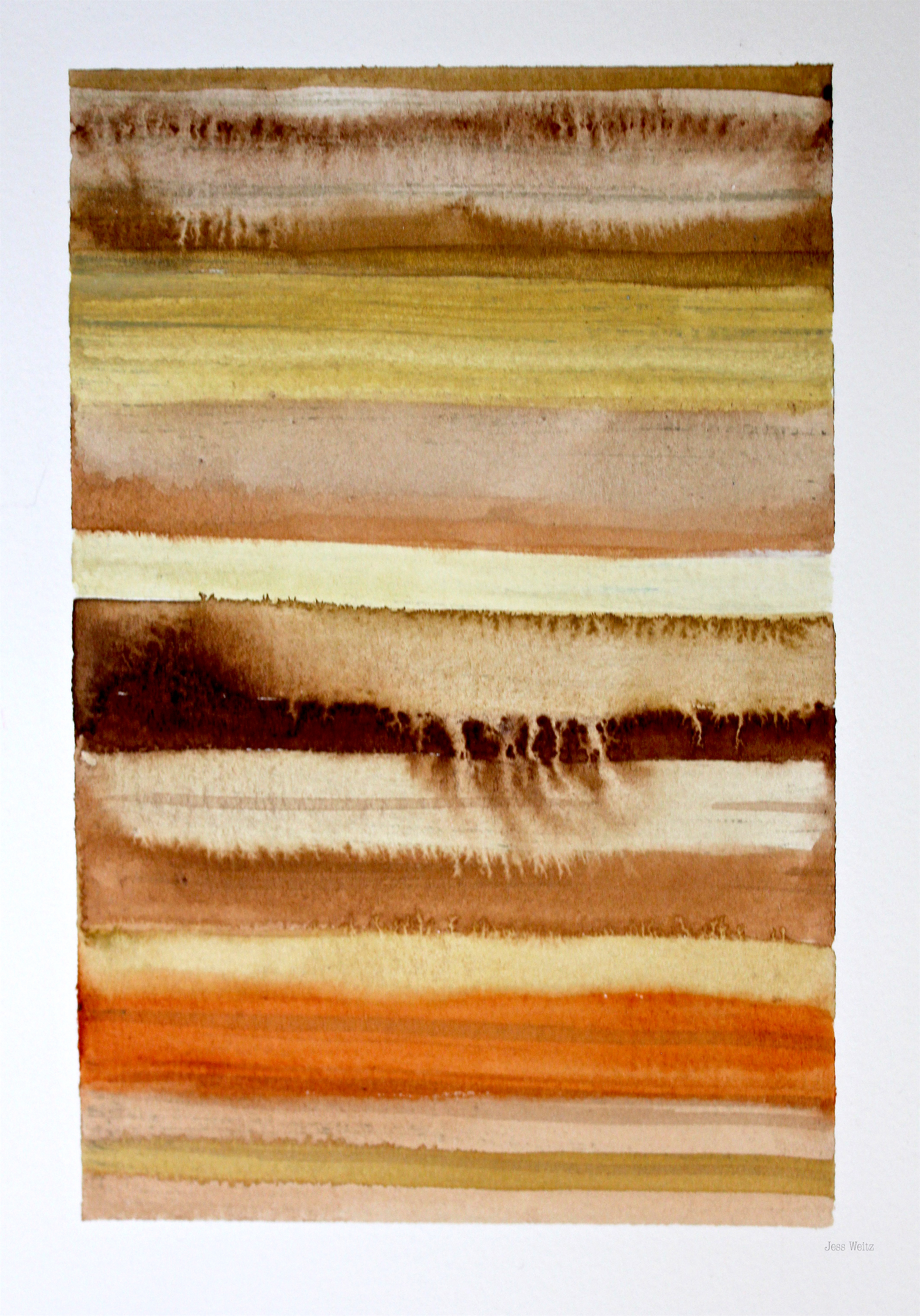 Strata | G ouache on paper, 2015