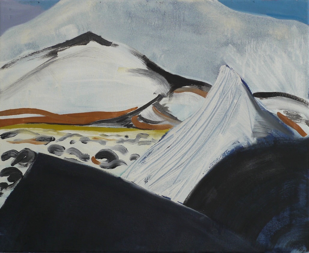 Heading East , oil on canvas, 45 x 55cm, 2013