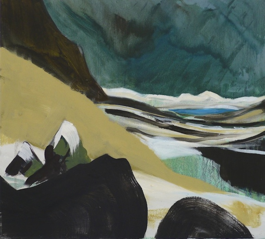 On Esja , oil on canvas, 45 x 55cm, 2013