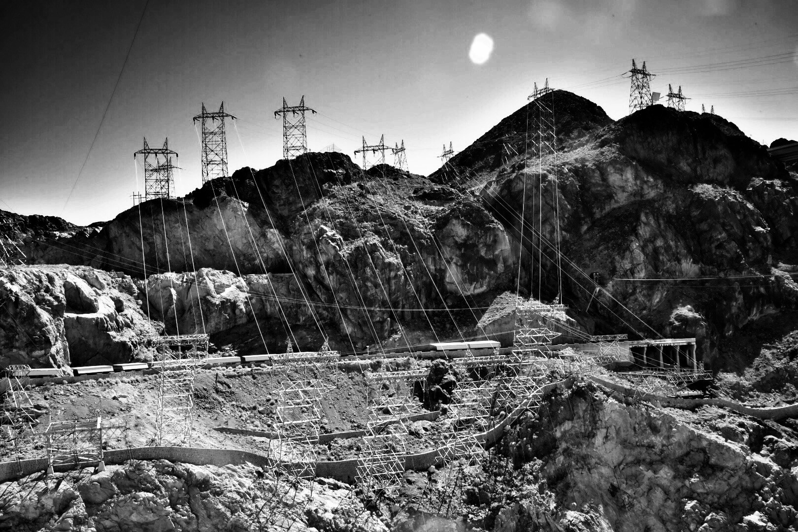 High Tension Juice Heading for LA, Hoover Dam | WILLIAM C. CRAWFORD Digital photography, 2015