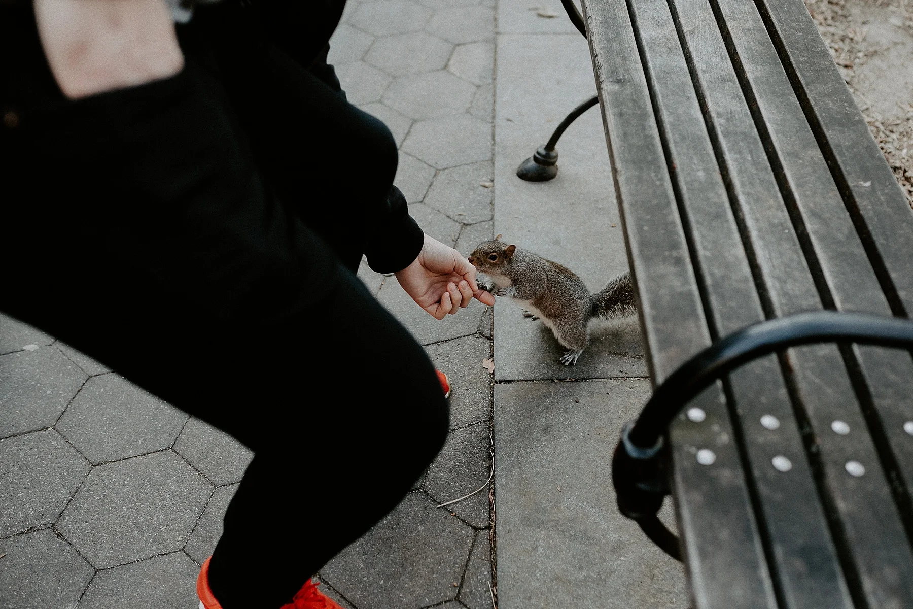 Blustery and spontaneous and casual Greenwich Village and West Village Engagement Session in New York City_0001.jpg