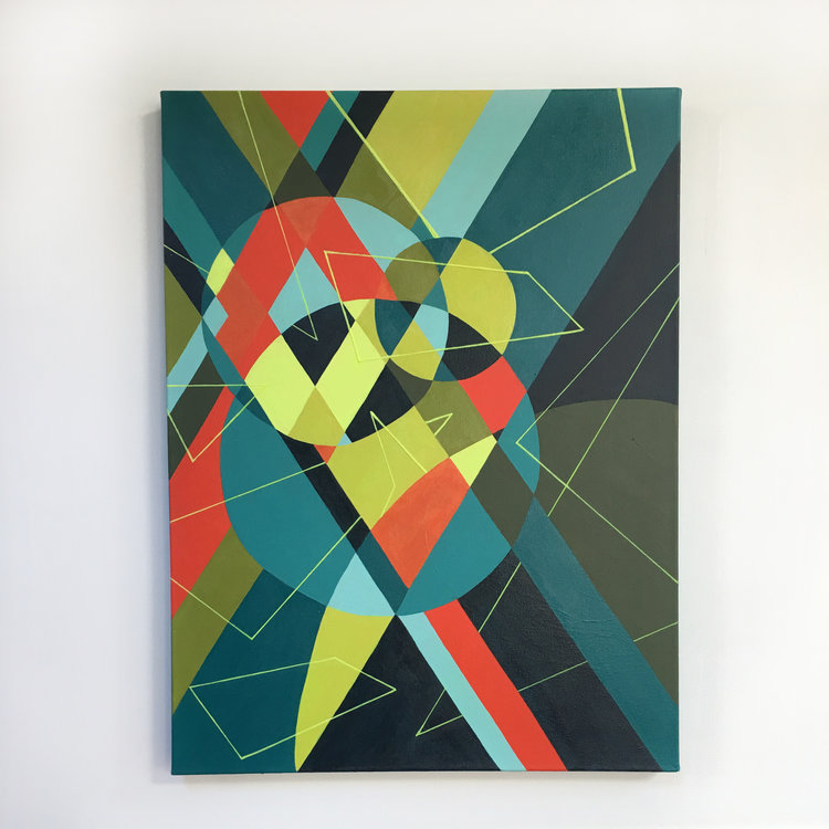 "...my lipstick leaves a red stain like a bloody crescent moon on top of the beer can." –Sylvia Plath $725.00 | Size: 24x32 | Medium: Acrylic on Canvas | Created: 2018