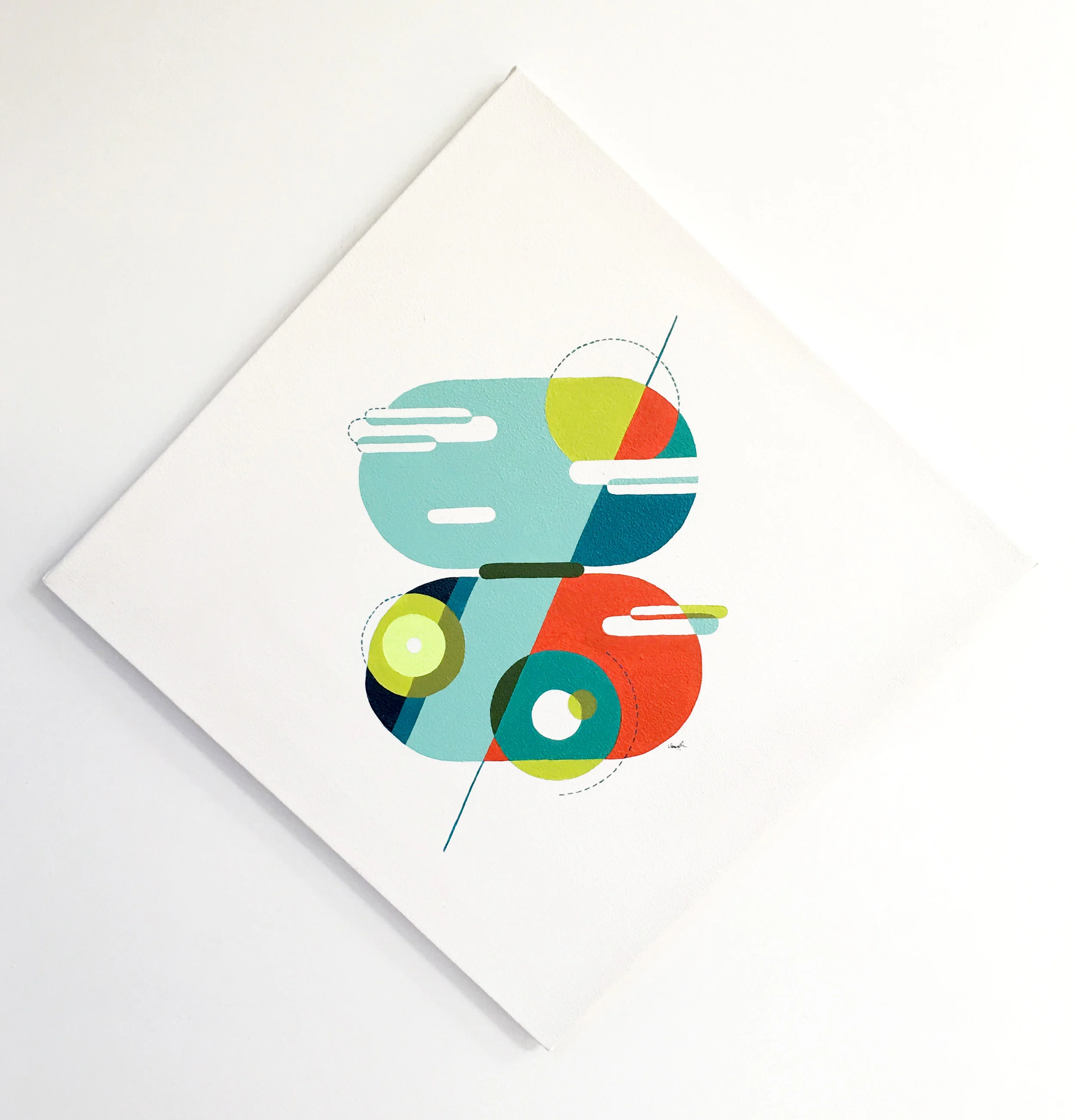 “It was a small, oval-shaped world like the inside of a locket” -Jennifer Tseng $695.00 | Size: 20" x 20" | Medium: Acrylic on Canvas | Created: 2018