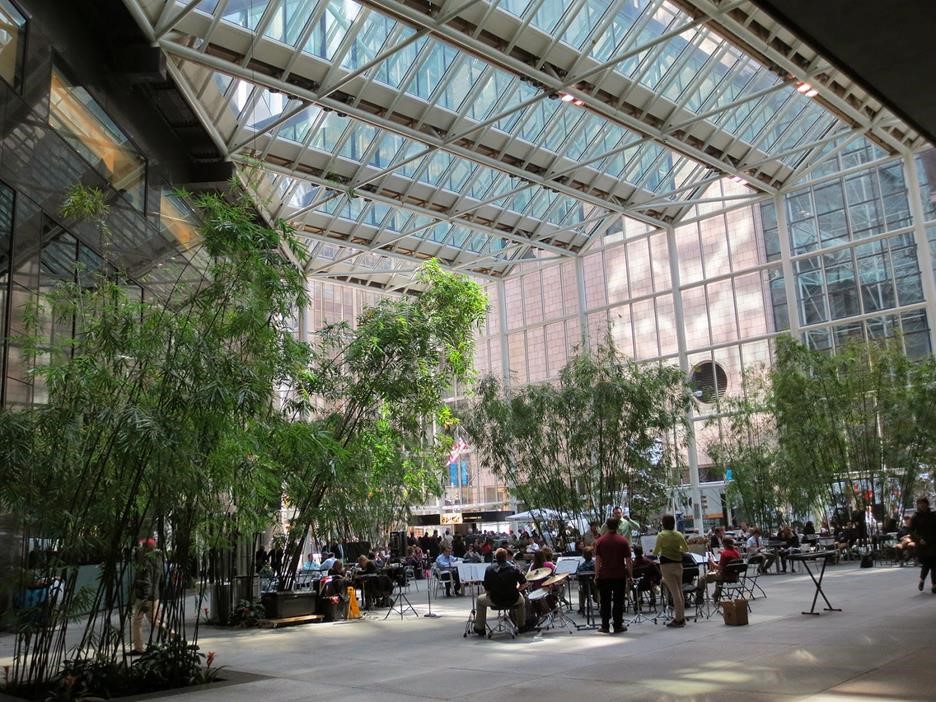 A really cool privately-owned public space in New York.
