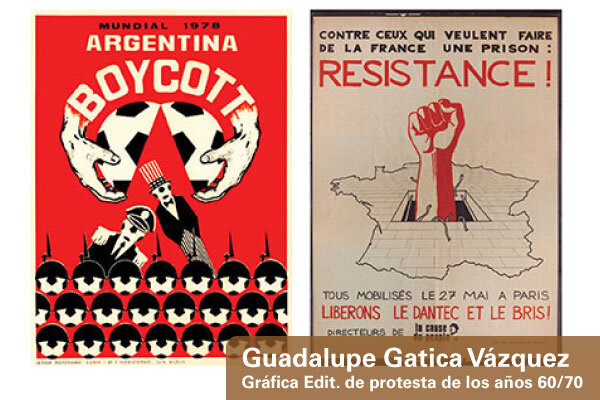 Gráfica Editorial de protesta de los años sesenta y setenta