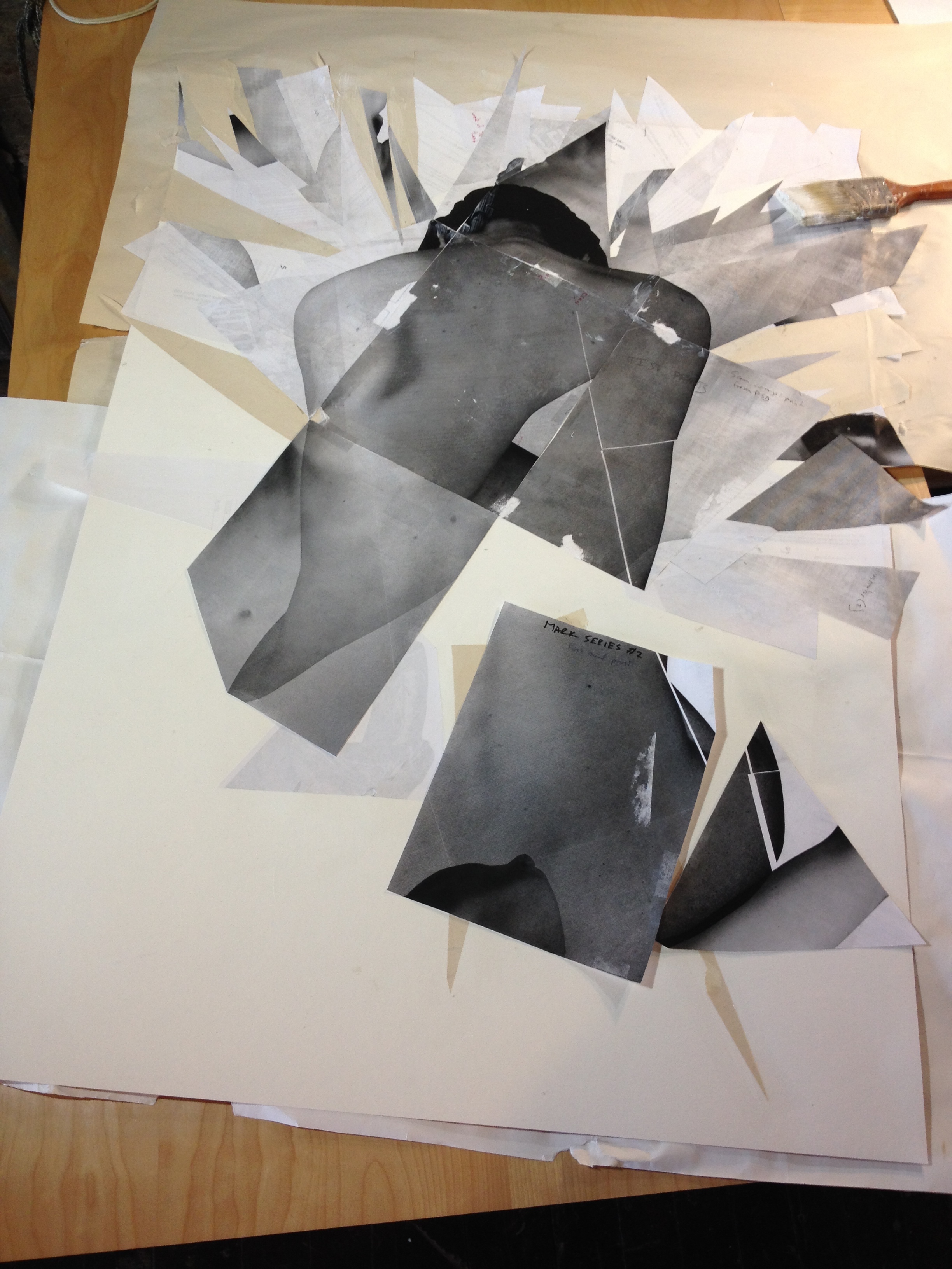 Mark No. 3: Collage in progress