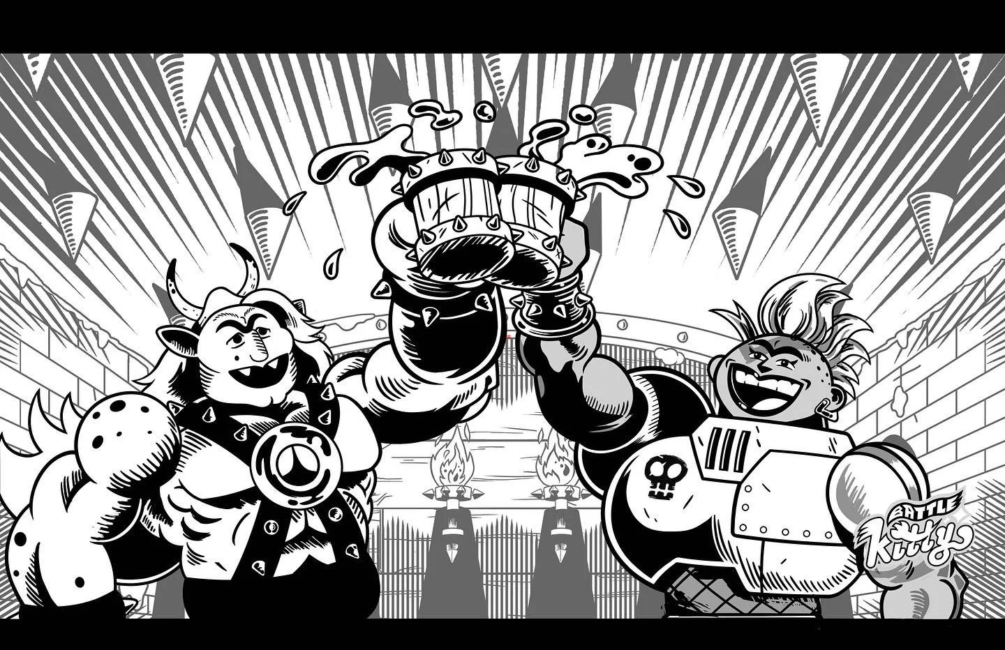 Young Big Lady Jane and the Young Orc King - Apple Juice!
