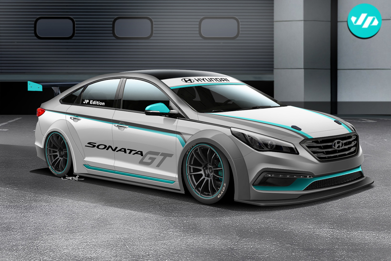 The initial rendering and concept was to build a Street GT sedan. Rendering by Jon Sibal.