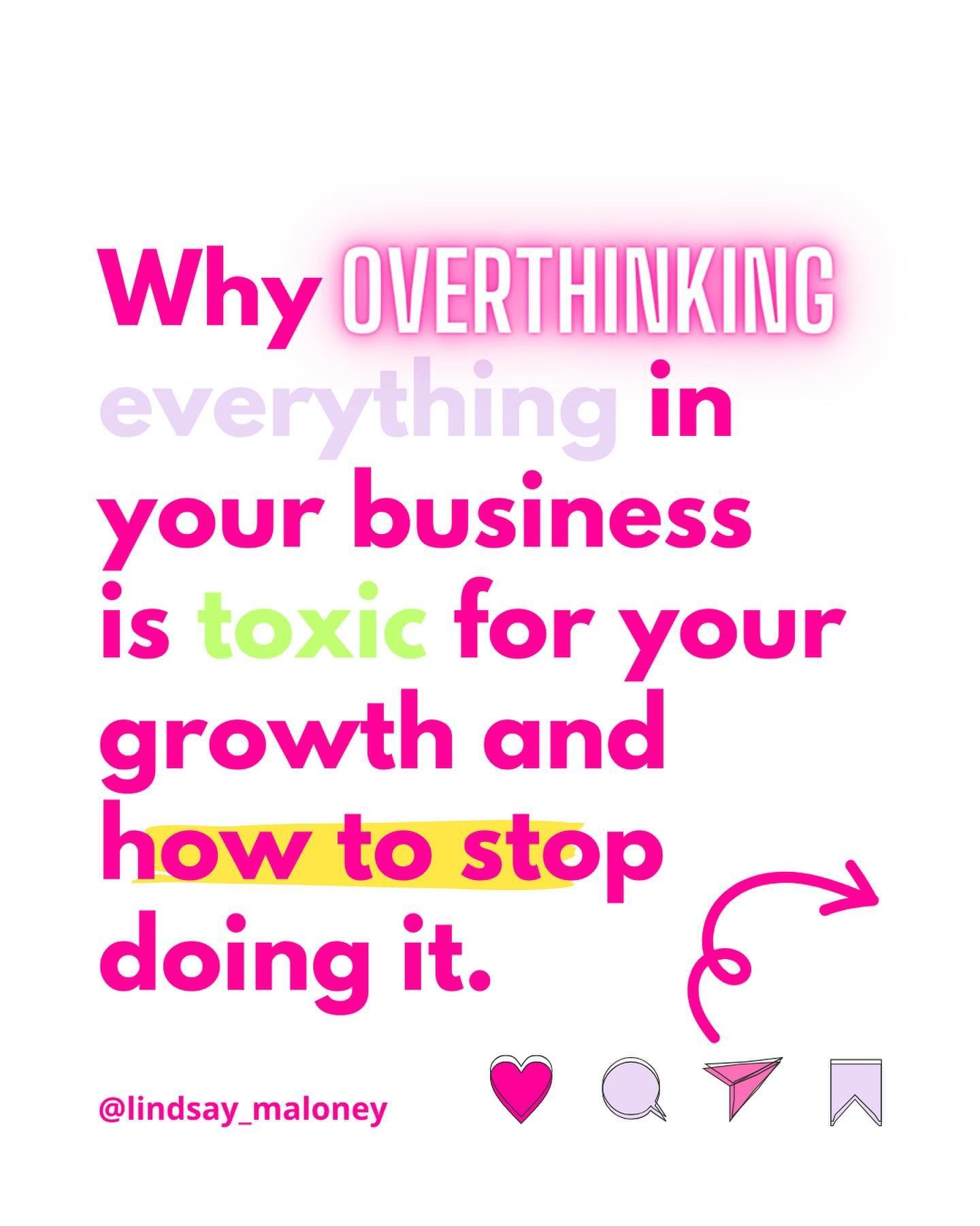 🤔❌ Things that I don&rsquo;t overthink&hellip;

❌ How much to price something.
❌ What I should post.
❌ What I should say or write.
❌ Why people aren&rsquo;t signing up.
❌ Why people are signing up lol.

👉🏻 Overthinking is something I do when I&rsq