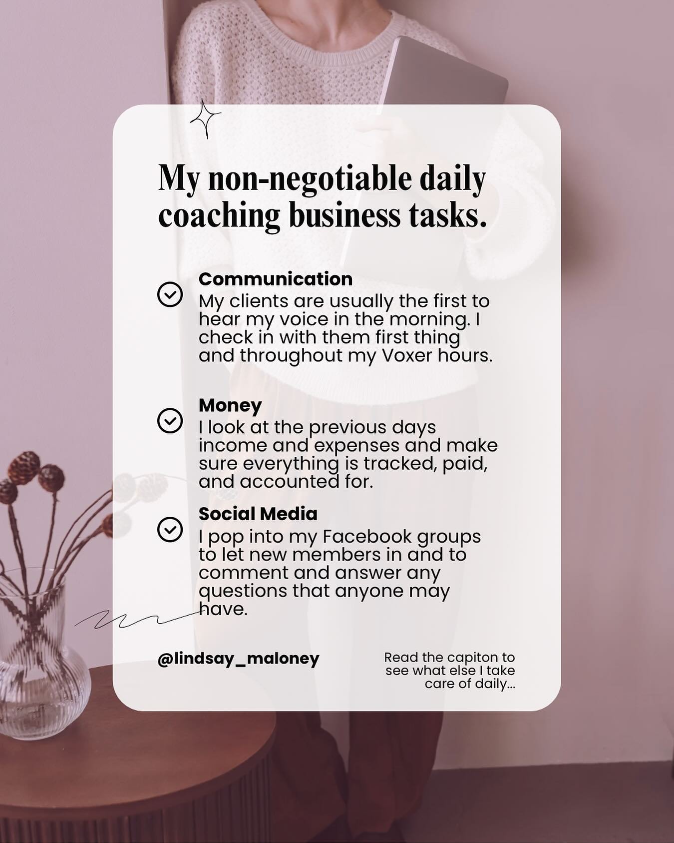 You don&rsquo;t need 8 hours a day to run your coaching business. I honestly don&rsquo;t know what I would do if I had that.

I built this business on nap times and I&rsquo;ve trained it (along with 3 kids and a puppy) to be as self-sufficient as pos