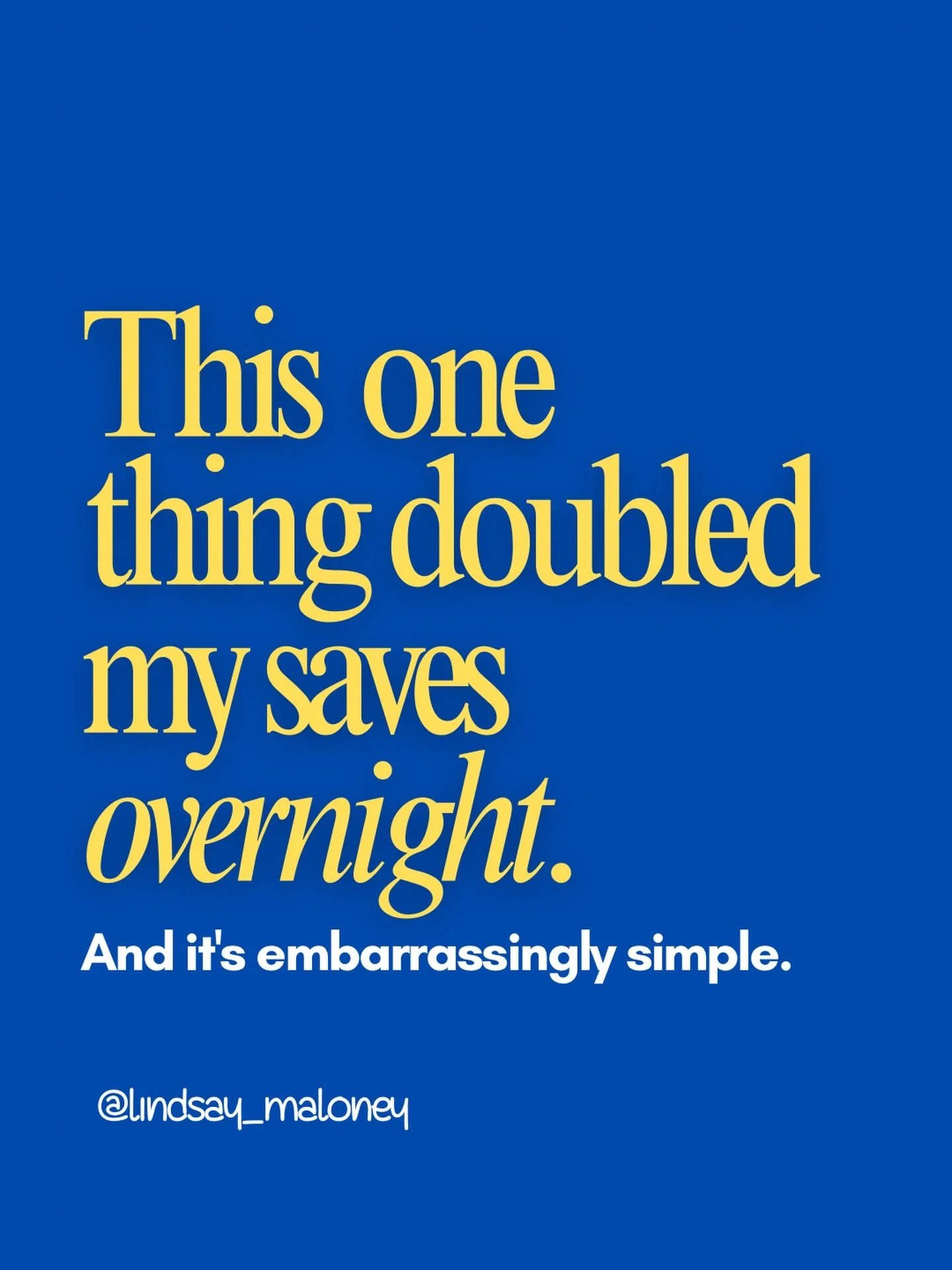 💾 Save this - you&rsquo;ll use it on your next post.

This doubled my saves overnight. It&rsquo;s embarrassingly simple.

For the first two weeks of this experiment, I was putting my save CTA at the bottom of my captions.

&ldquo;Save this if you fo