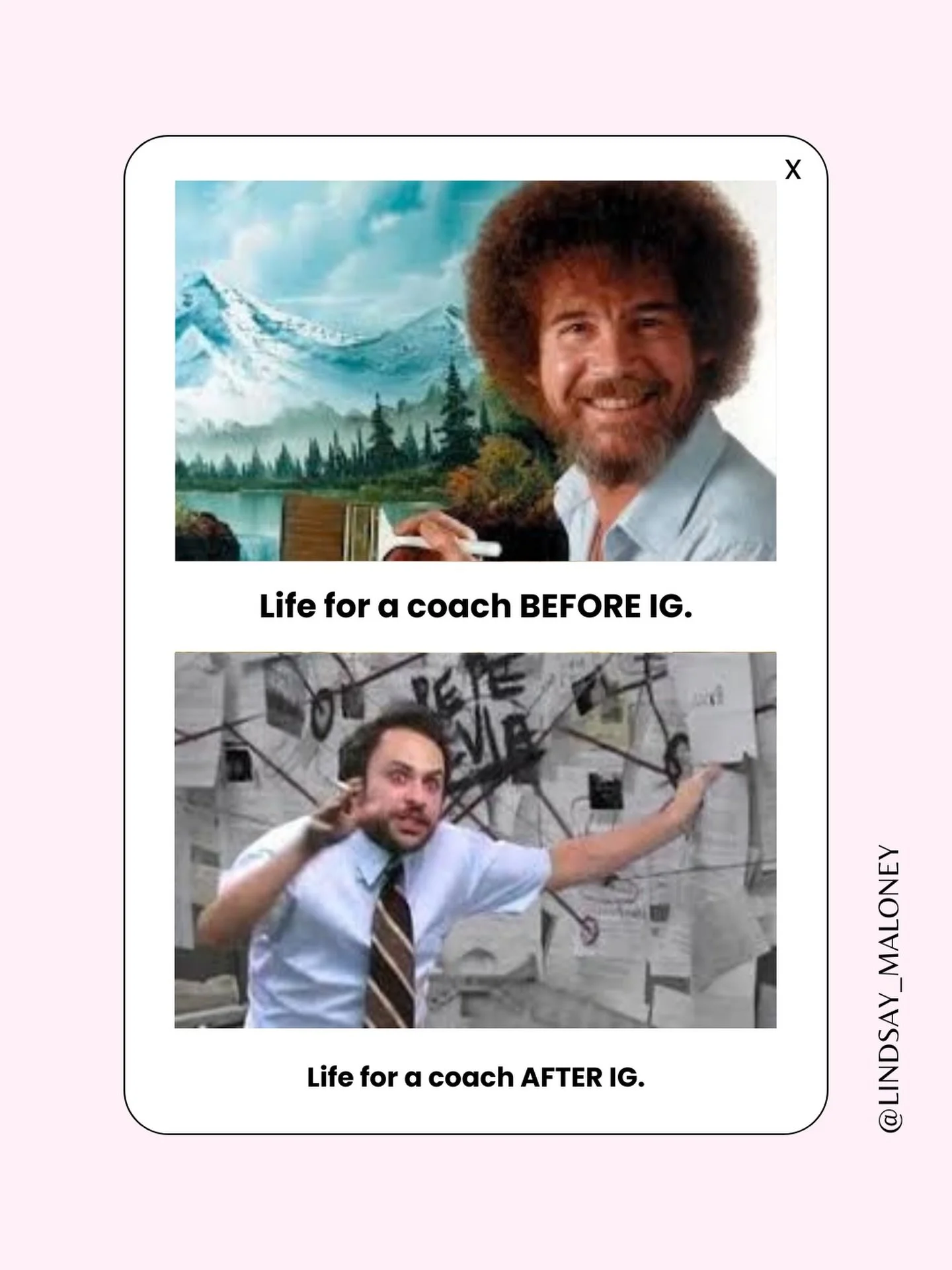 Save this if you&rsquo;ve ever made a Reel at 10pm on a Sunday.

Life for a coach before Instagram vs after Instagram.

BEFORE: You posted when you actually had something valuable to say. You didn&rsquo;t know (or care) about &ldquo;optimal posting t