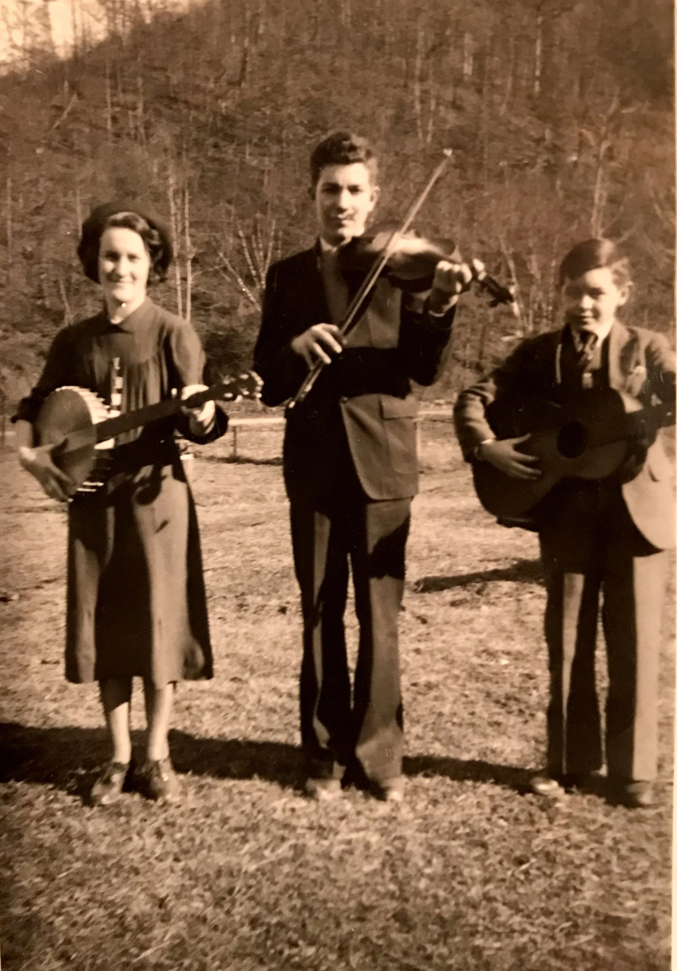 Mom, Uncle Allen, and Someone